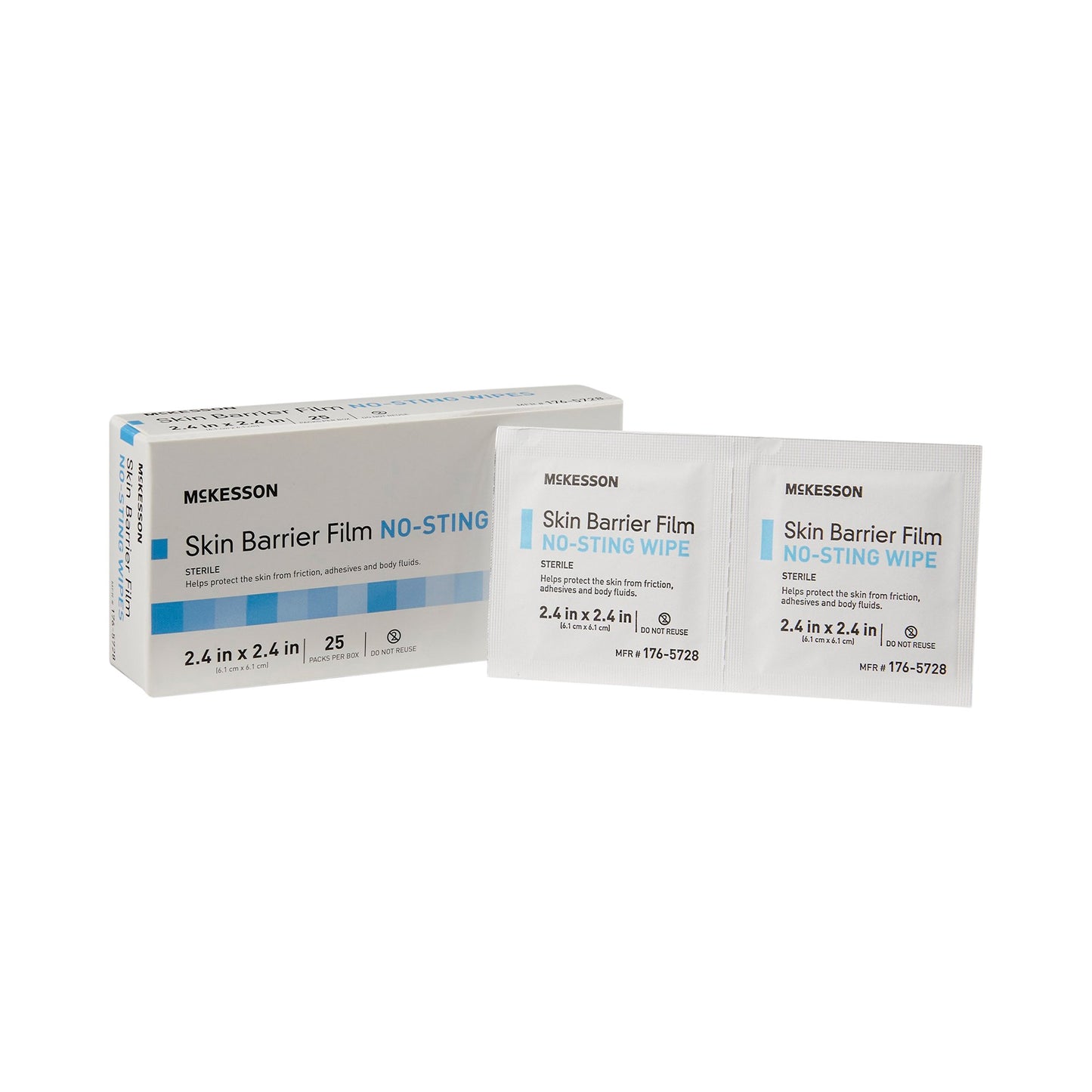 WIPE, SKIN BARRIER FILM NO STING (25EA/BX 100BX/CS)