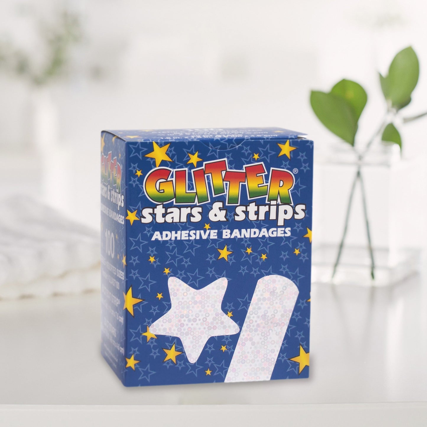 BANDAGE, GLITTER STRIPS 3/4"X3" (100/BX)