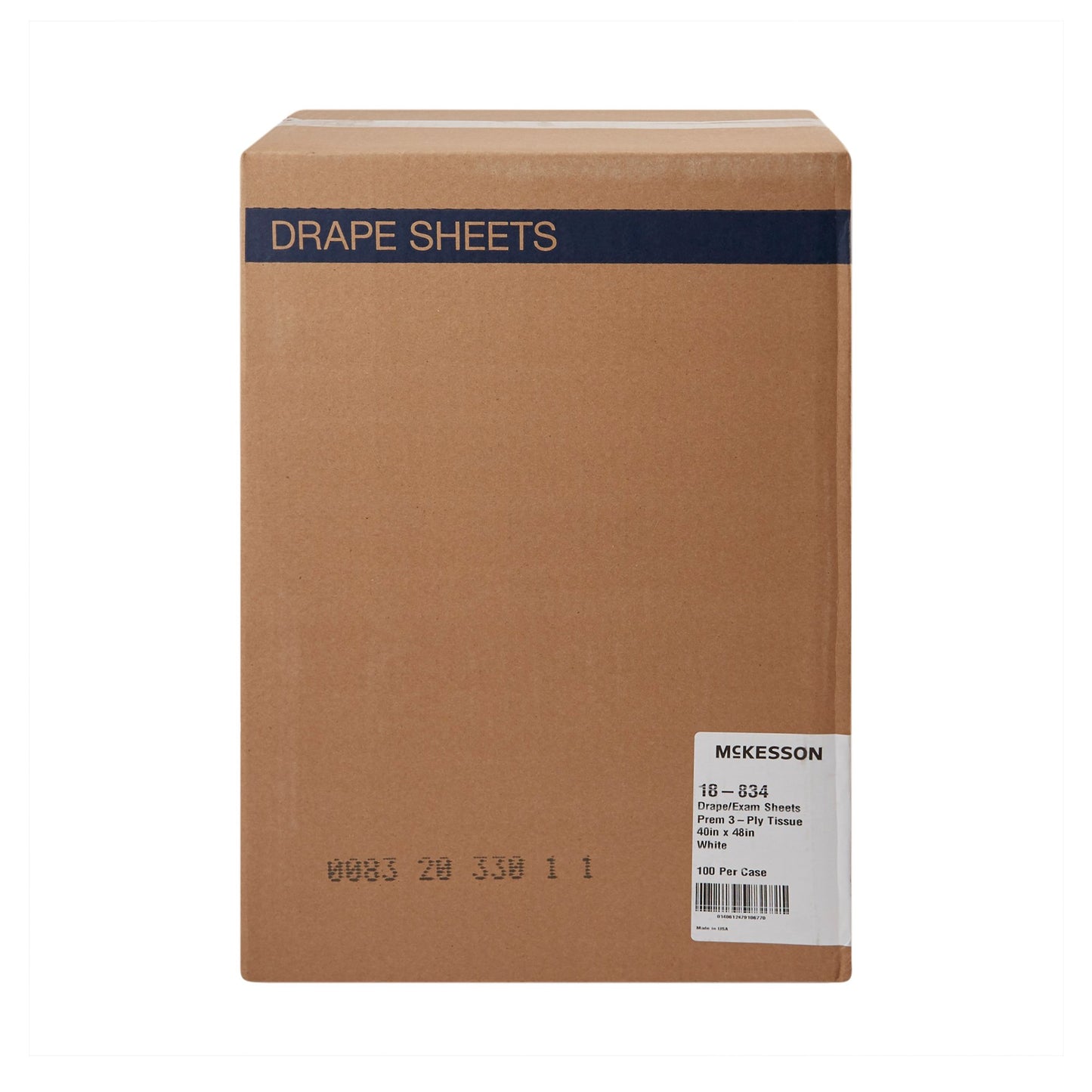 SHEET, DRAPE 3PLY WHT 40X48 (100/CS)