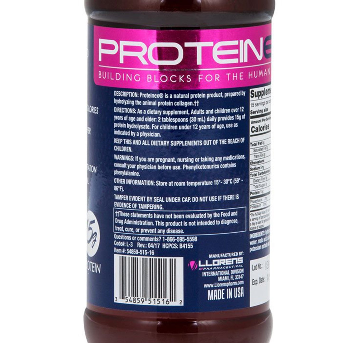 PROTEINEX, LIQ 16OZ (12/CS)