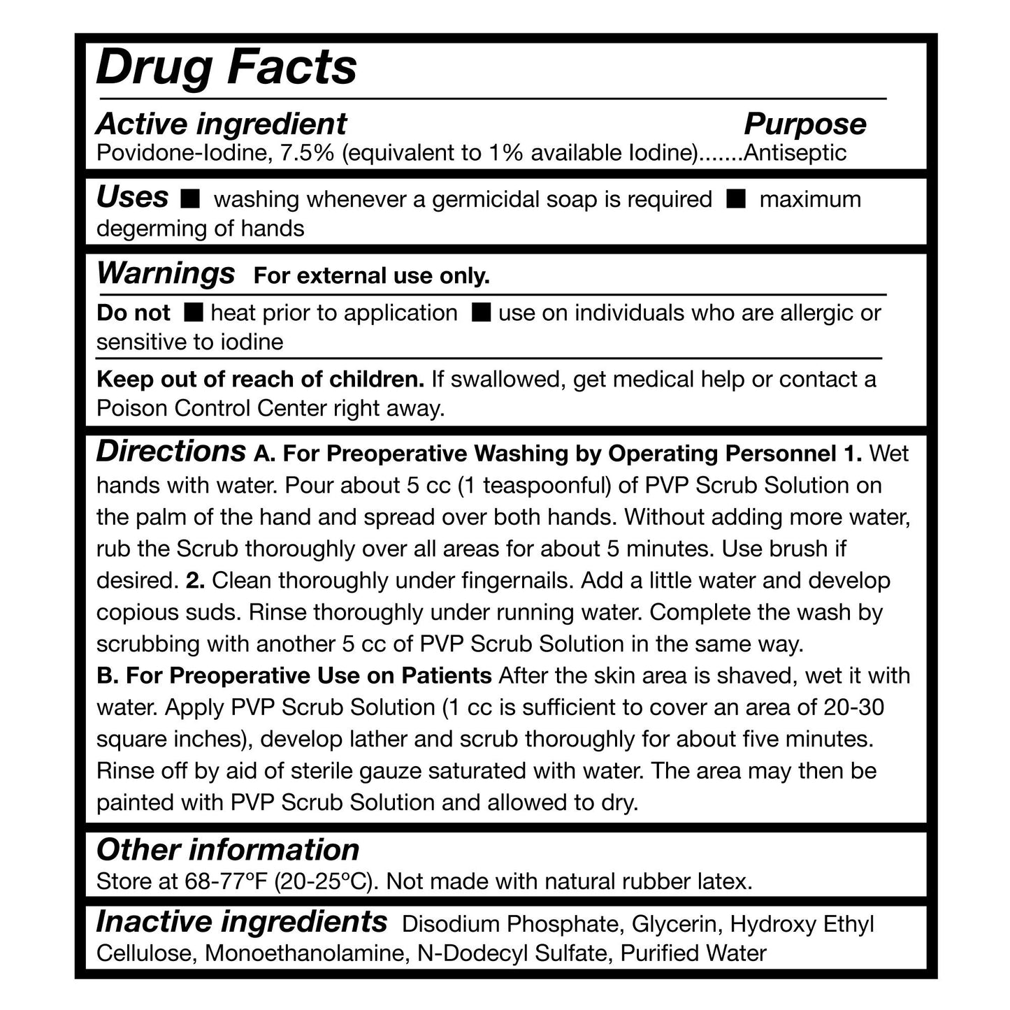 SCRUB, PVP 16OZ (12/CS)