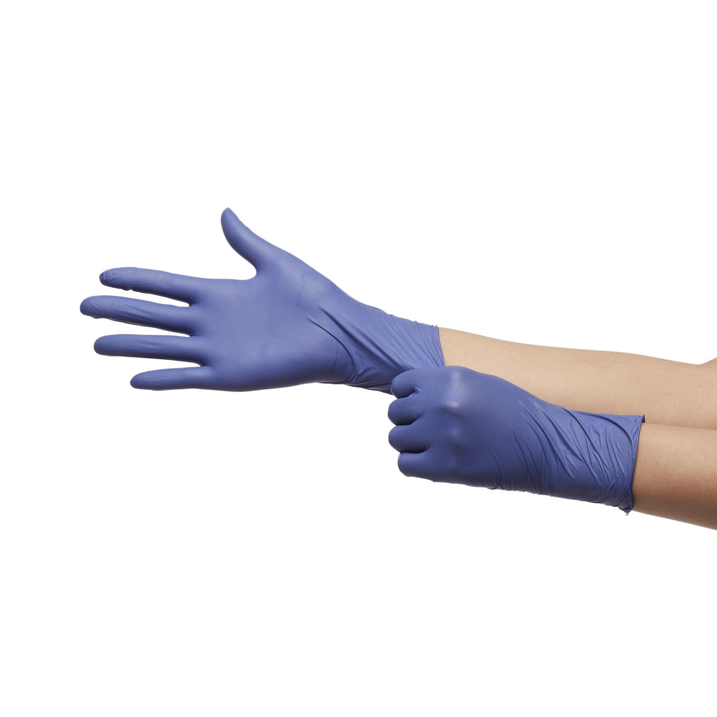 GLOVE, EXAM NTRL LG N/S CHEMO LDC BLU (250/BX 10BX/CS)