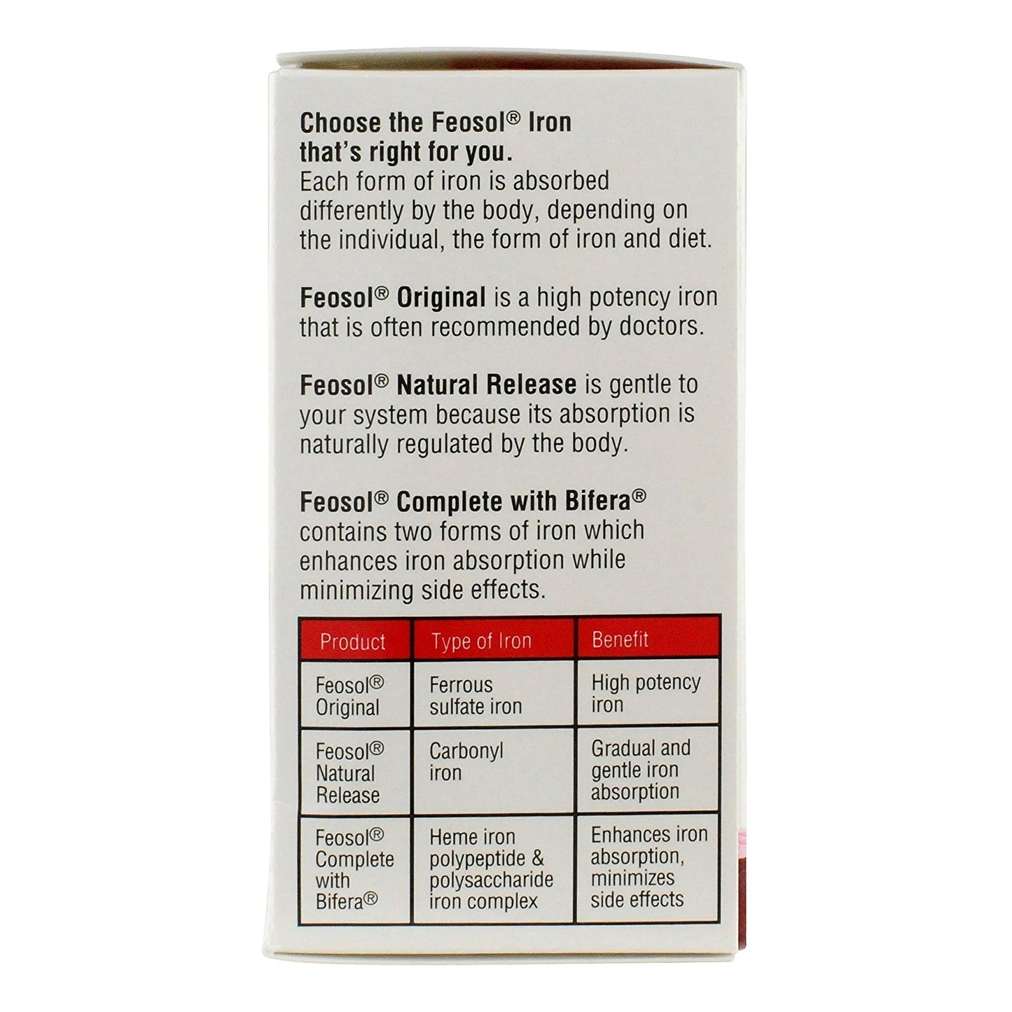 FEOSOL, TAB ORIG (120/BT)