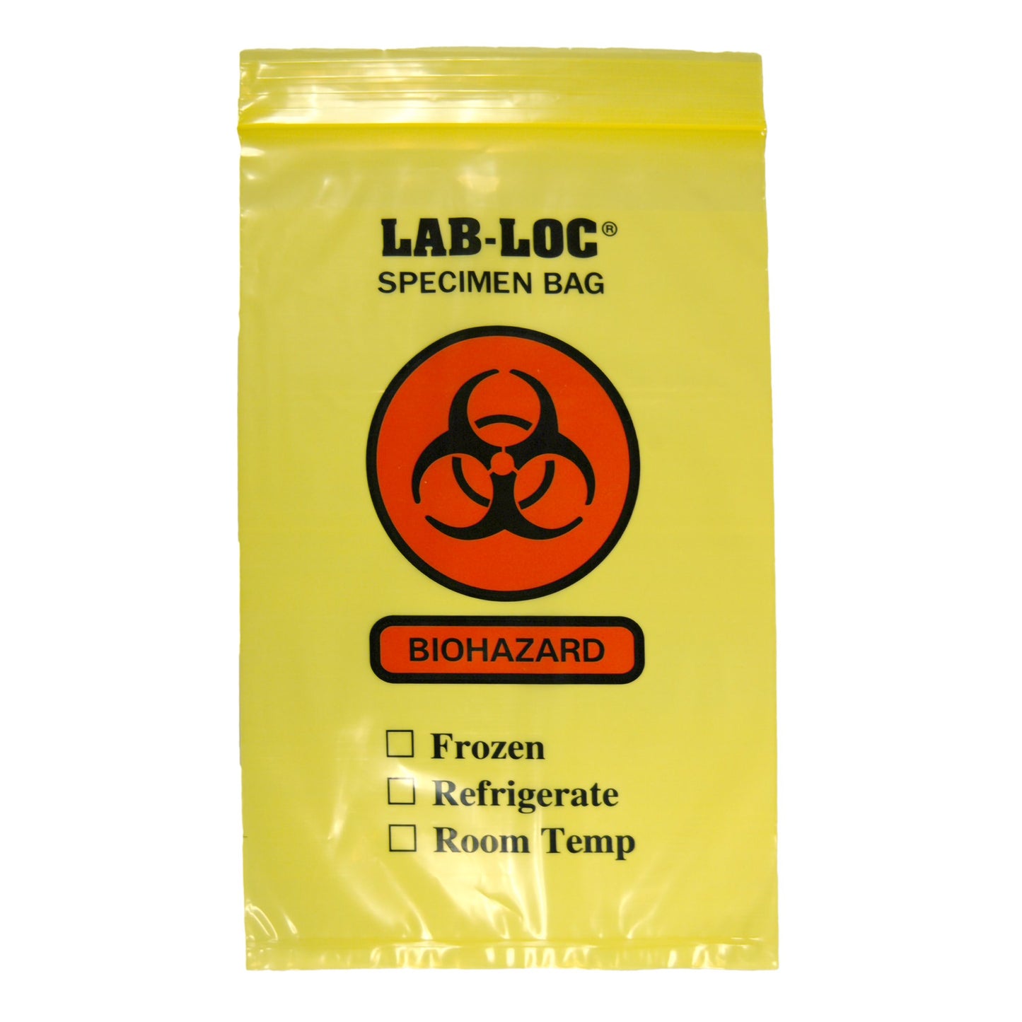 BAG, SPECIMEN BIOHAZ YLW 6"X9"(100/PK 10PK/CS)