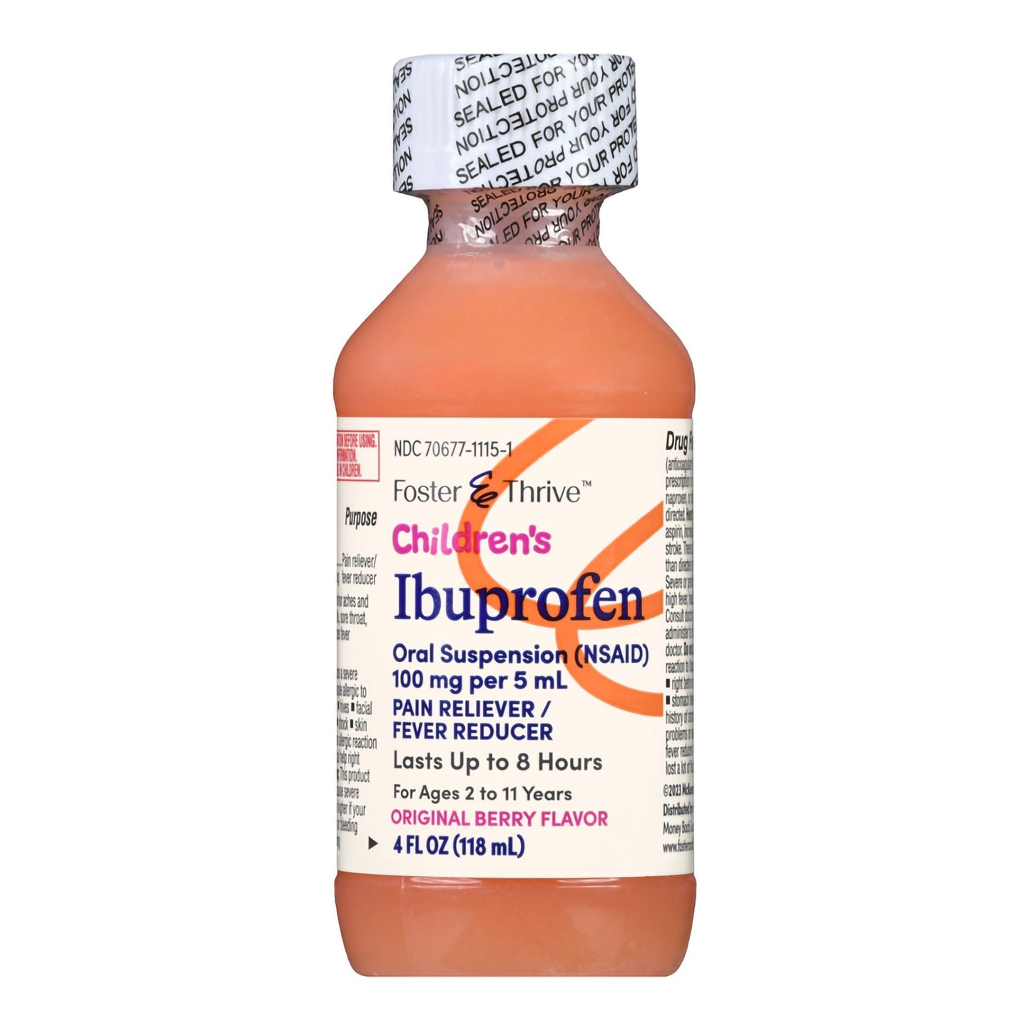 IBUPROFEN, SUSPN ORAL FT CHLD BERRY 4OZ