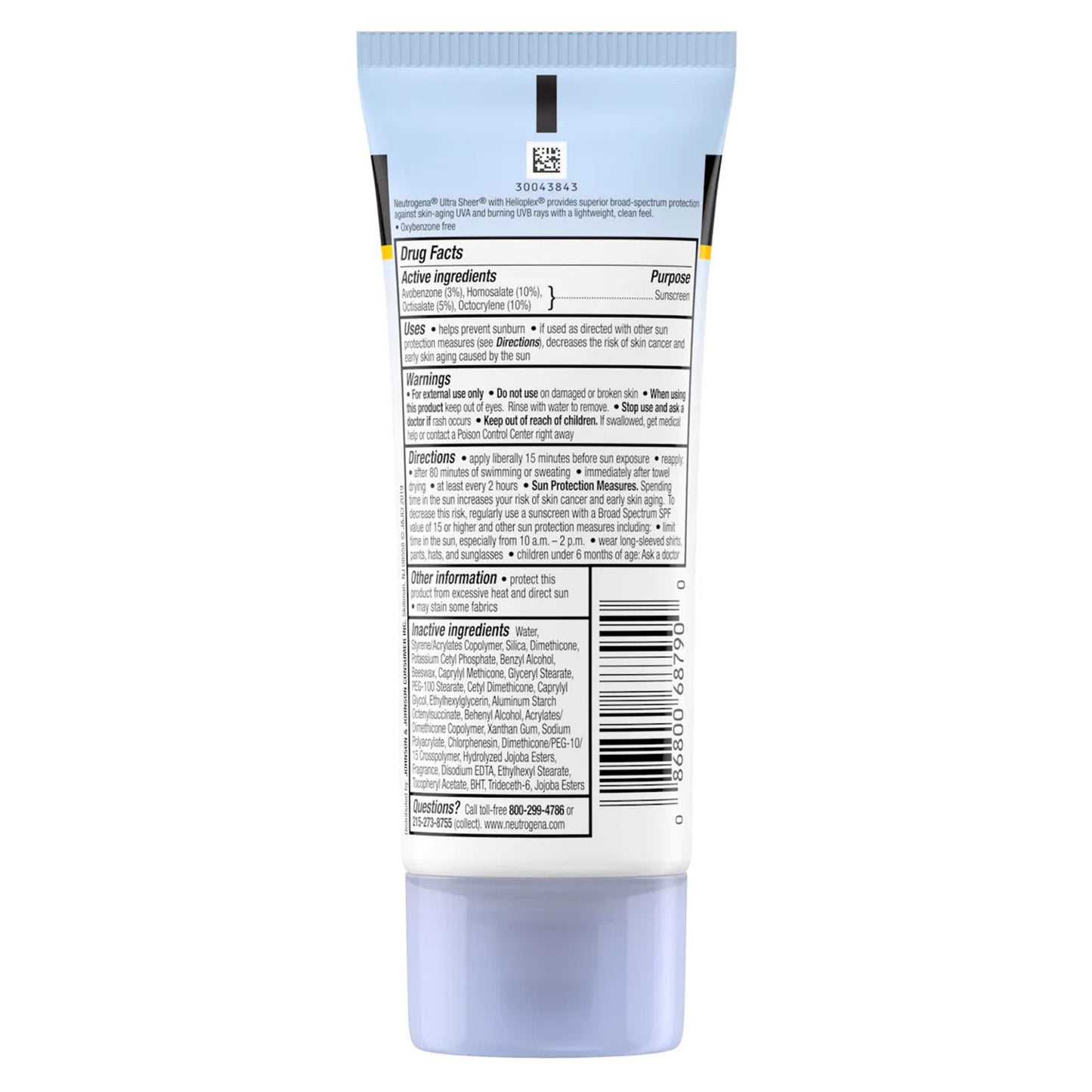 SUNBLOCK, NEUTROGENA ULTRA SHEER SPF55