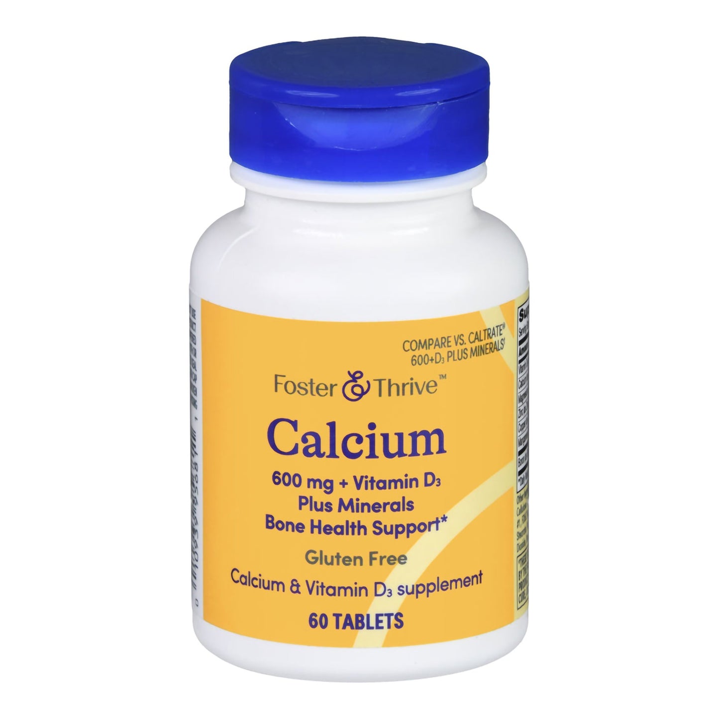 CALCIUM +VITAMIN D, TAB FT SM 600MG (60/BT)
