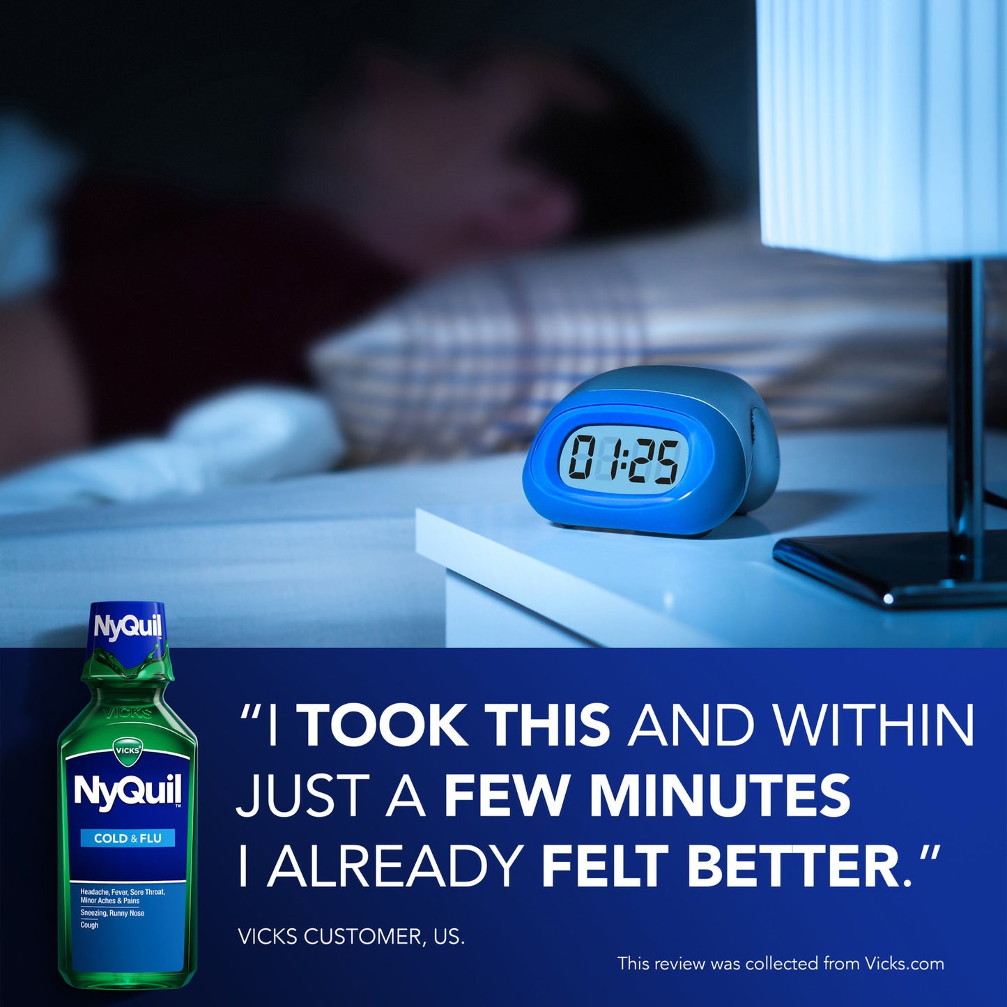 NYQUIL, LIQ VICKS COLD & FLU 12OZ
