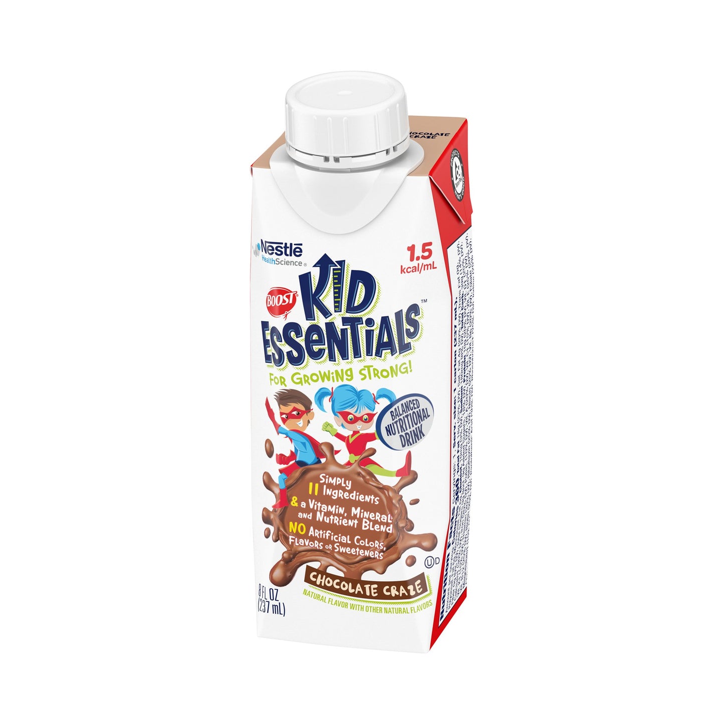 BOOST, KID ESSENTIALS 1.5 CHOCOLATE CRAZE 8OZ (24/CS)