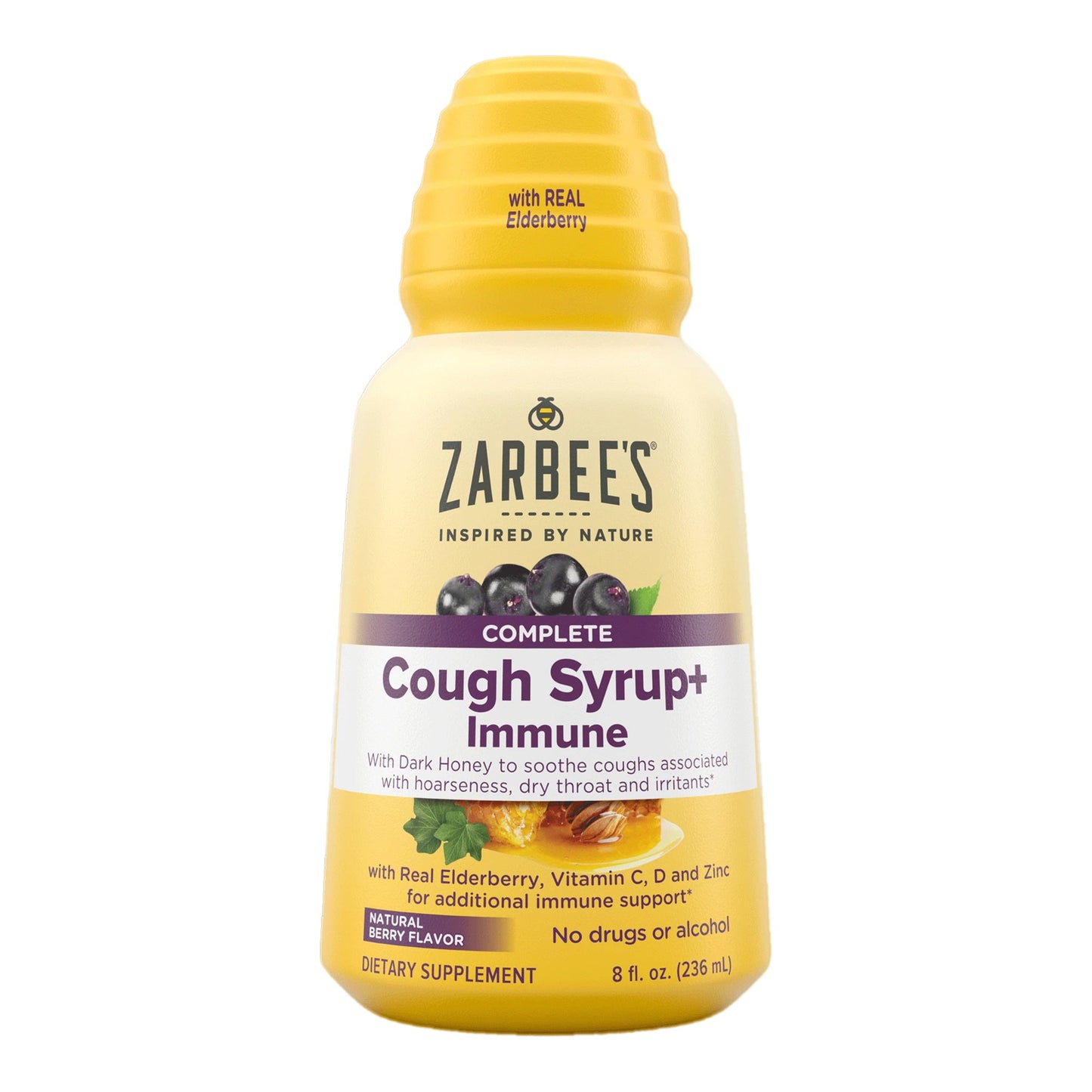 ZARBEES, SYRP ADLT COUGH+IMMUNE NAT BERRY 8OZ