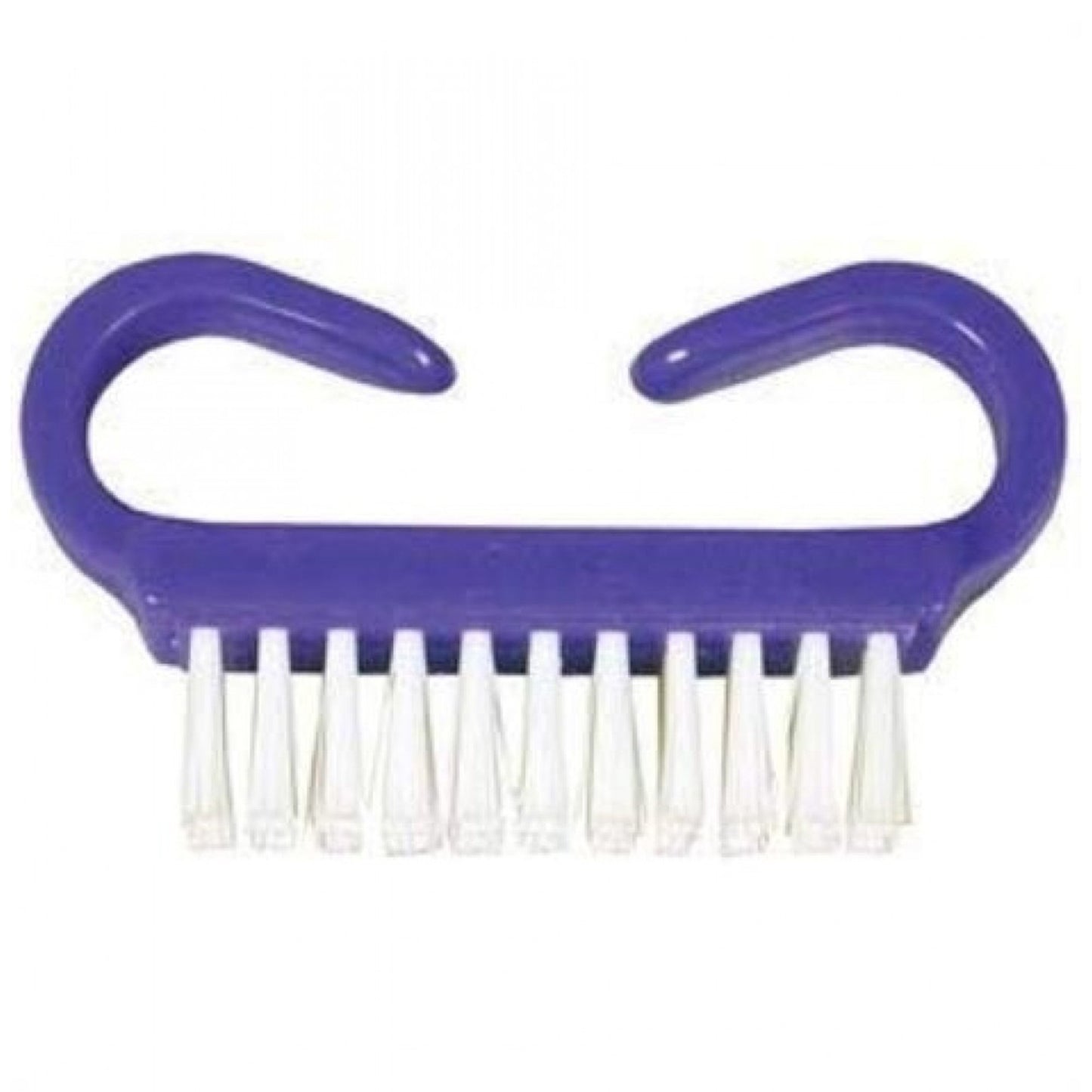 BRUSH, NAIL NYLON BRISTLE PURP/WHT (50/BX)