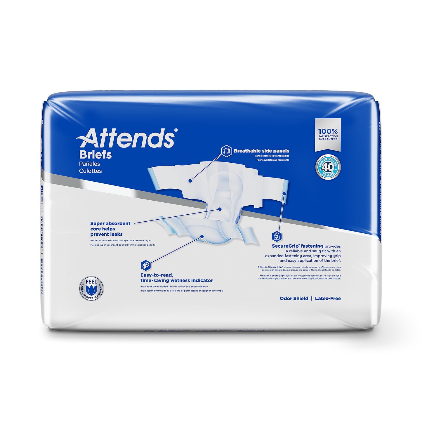 BRIEF, ATTENDS XHEAVY ABSORBENCY XLG (25/BG 4BG/CS)
