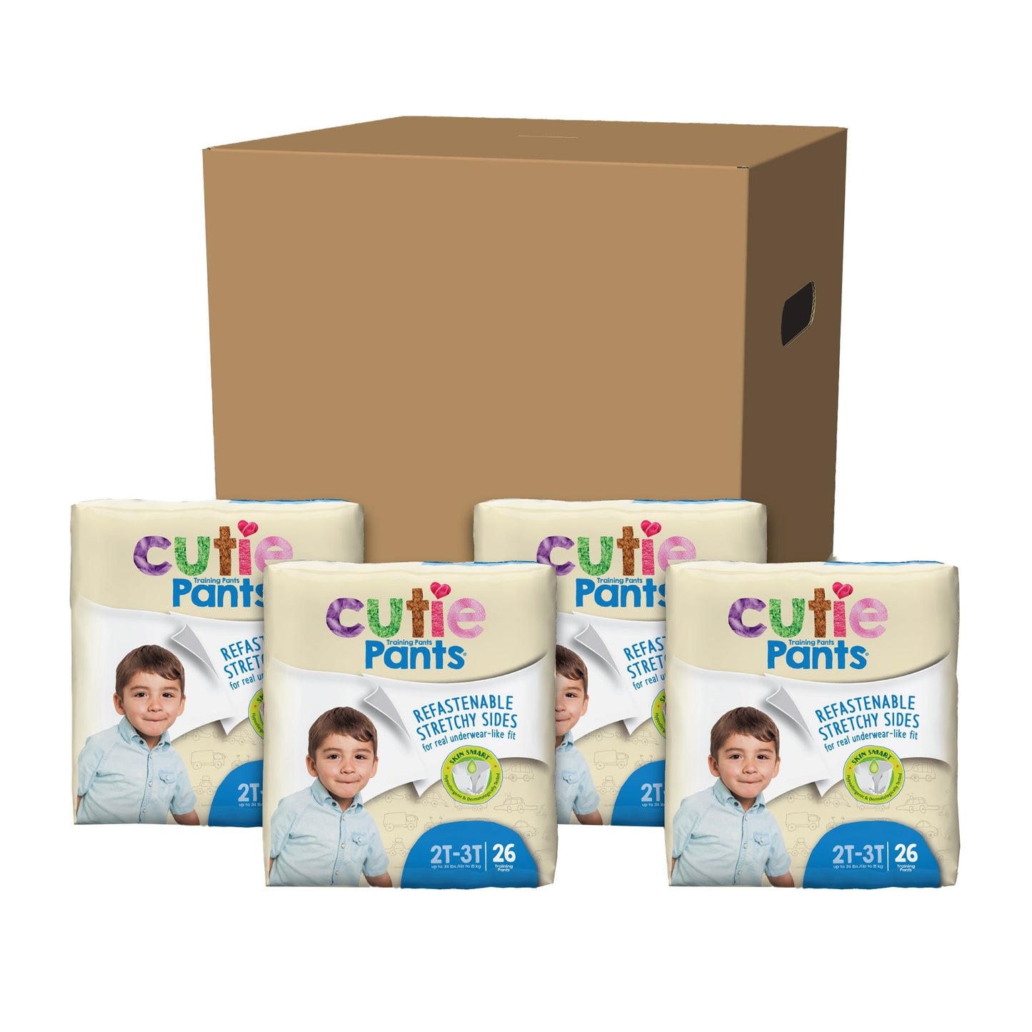 PANTS, TRAINING CUTIE BOY 2T-3T (26/BG 4BG/CS)