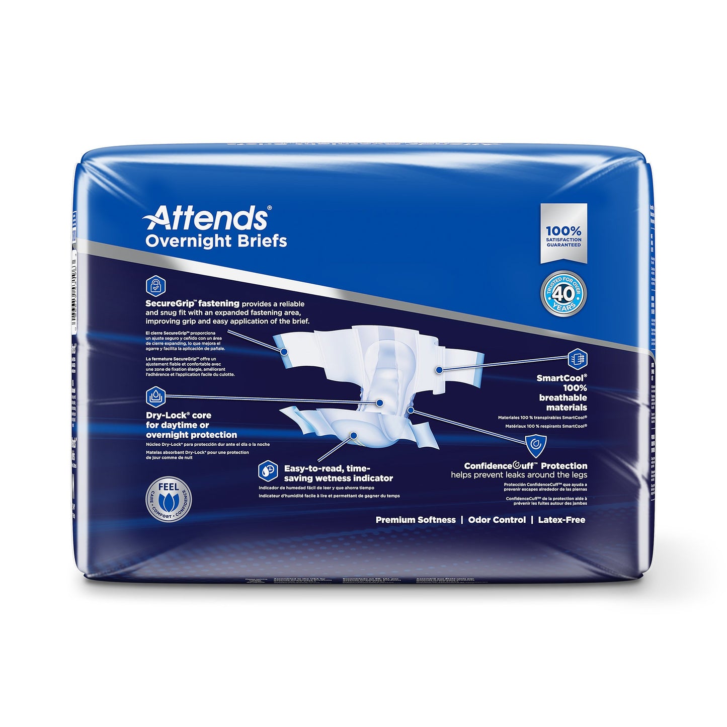 BRIEF, EXTENDED WEAR MED (18/BG 4BG/CS)