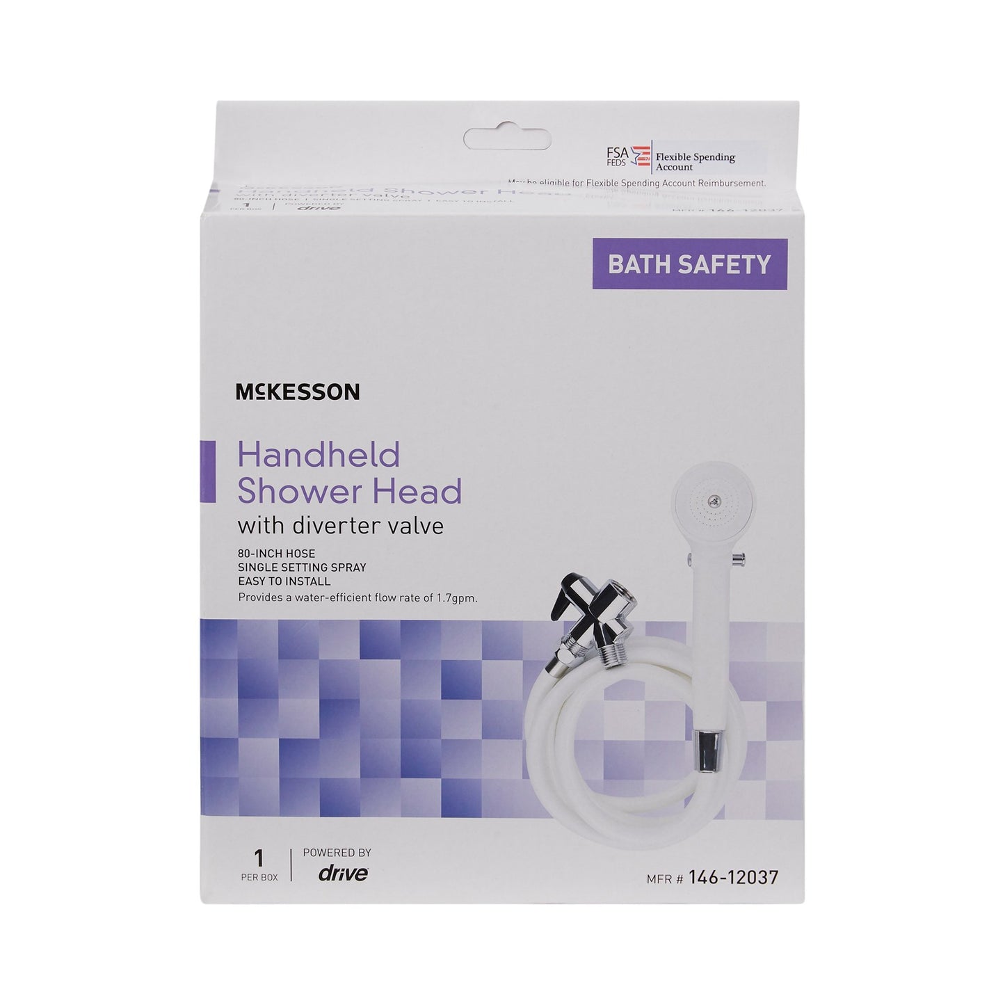 SHOWER, HAND HELD W/DIVERTER VALVE (12/CS)