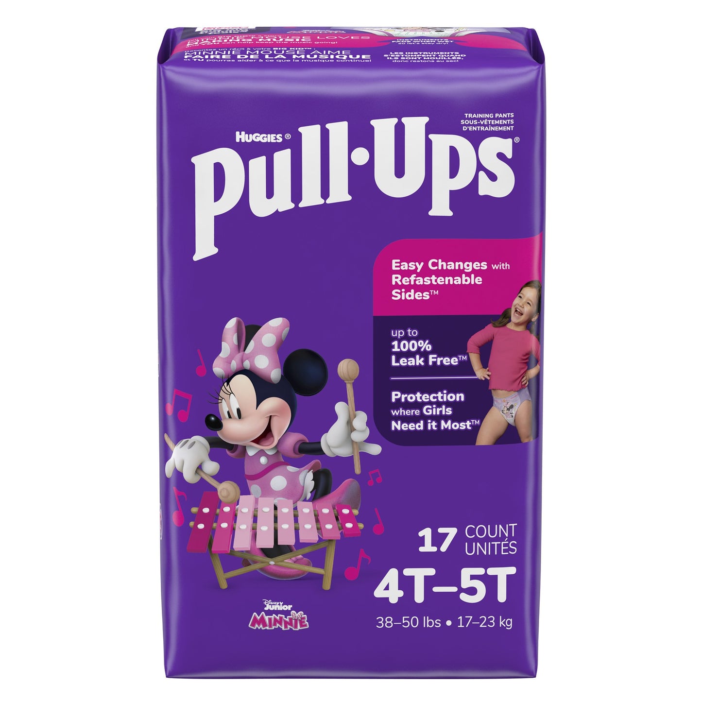 PANTS, TRAINING PULL-UPS LEARNING DESIGN GIRL 4T-5T (17/PK 4