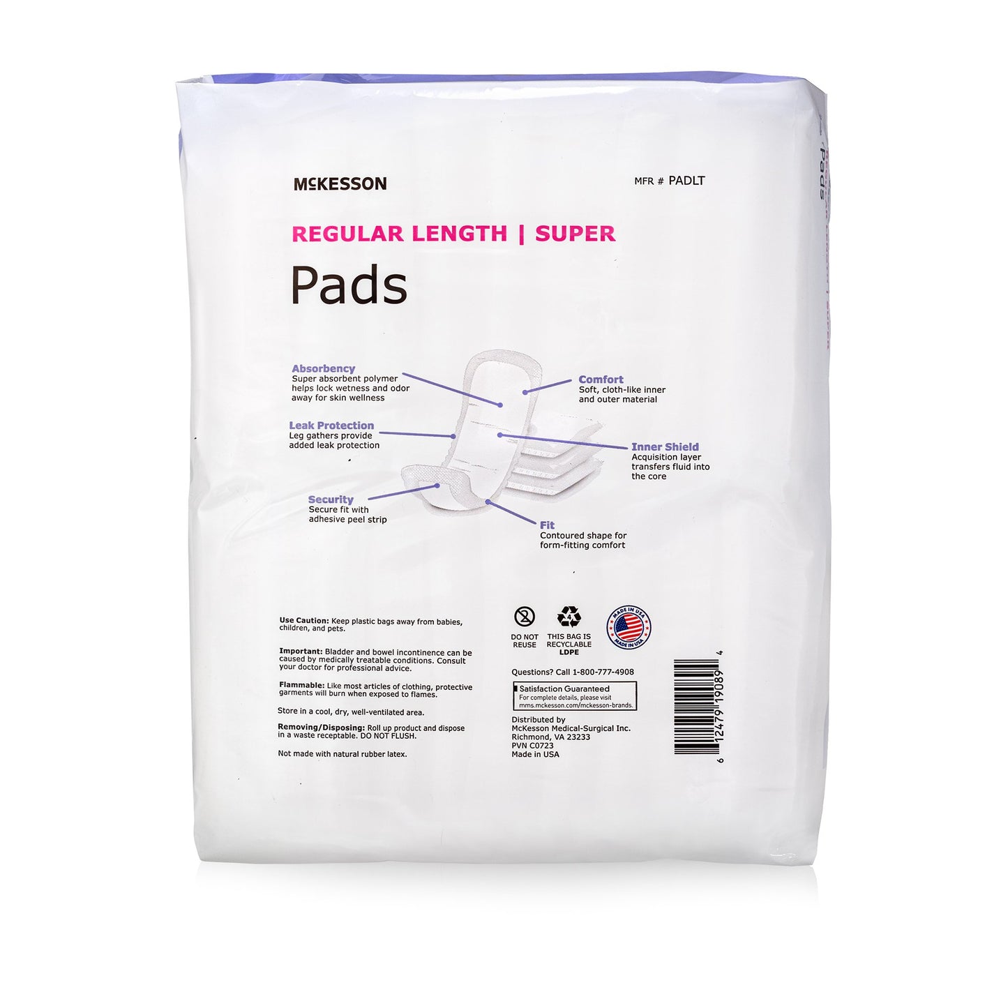 PAD, BLADDER CNTRL MCK CLASSIC(22/BG 6BG/CS)
