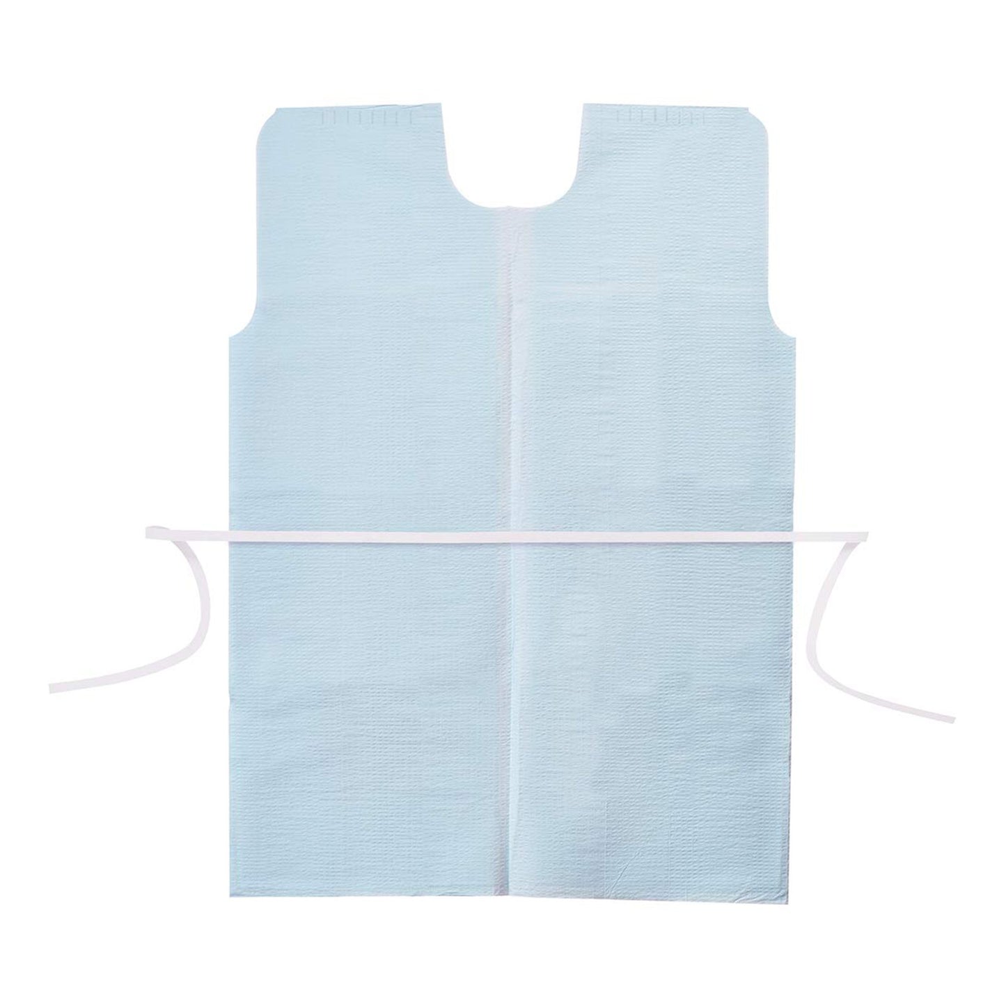 GOWN, PATIENT TISSUE BLU 30"X42" (50/CS)