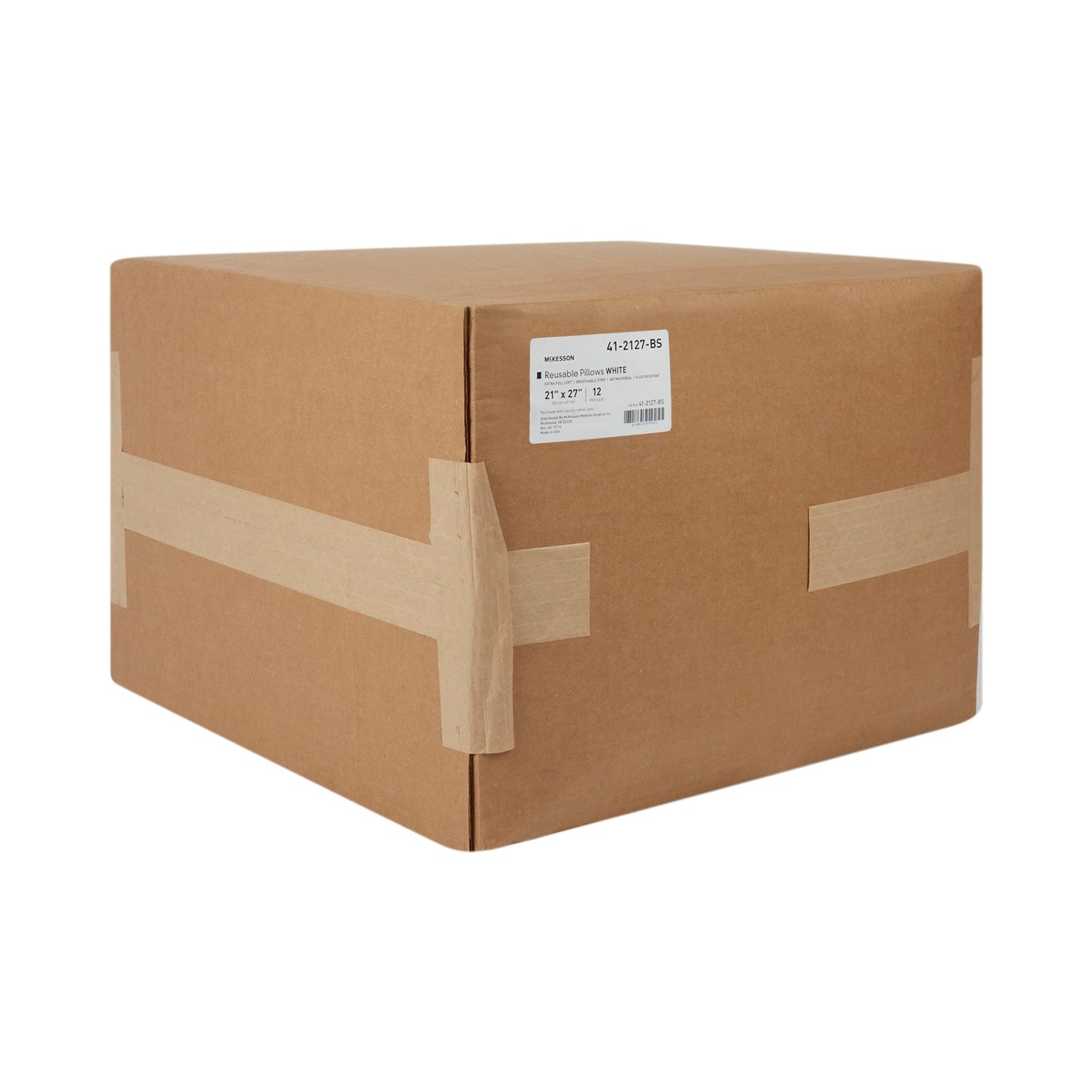PILLOW, BRTHABL MOIST-RESIST WHT XFUL 21X27 (12/CS