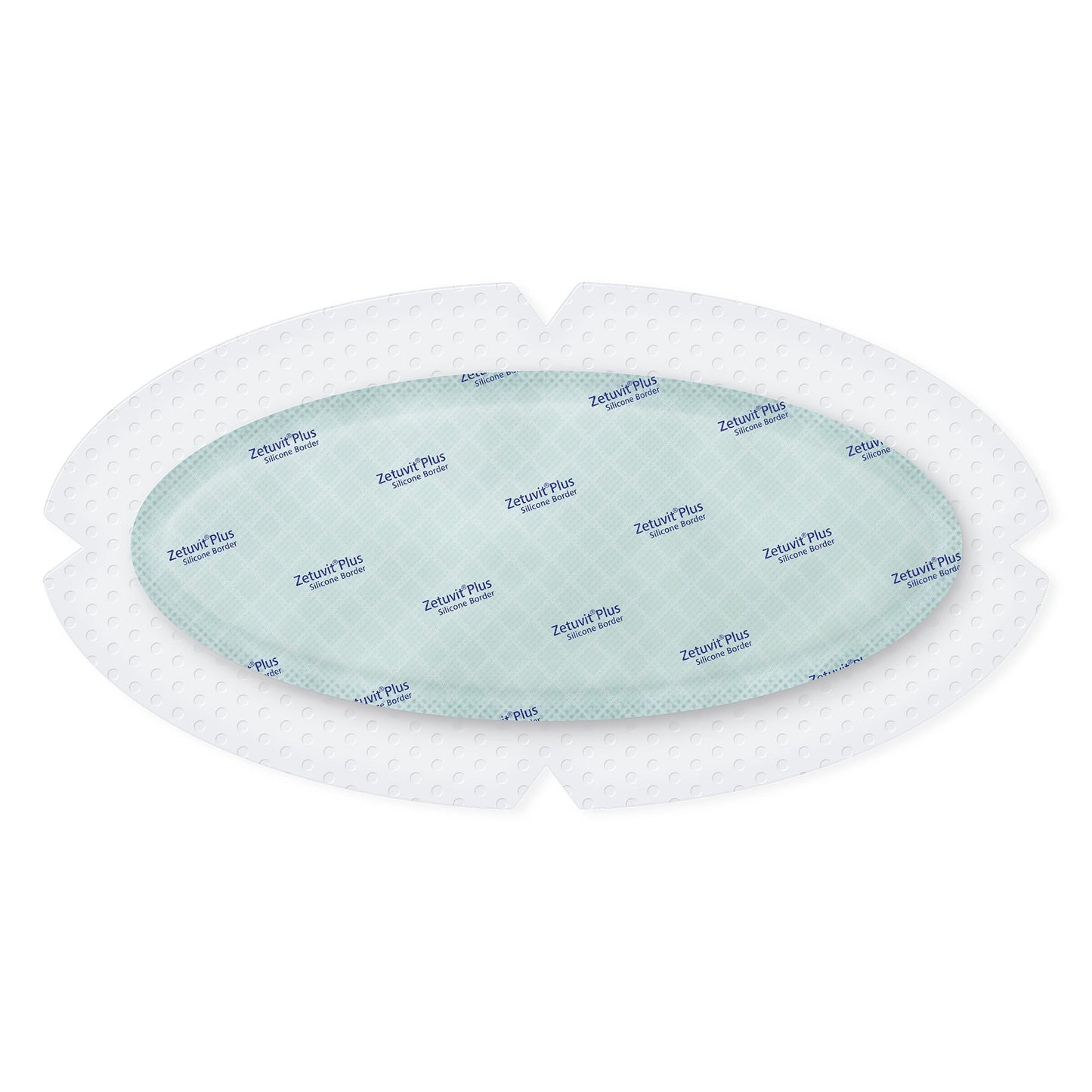 DRESSING, WND SAP BRDR OVAL W/SIL ADH 4.7"X9" (10/BX)