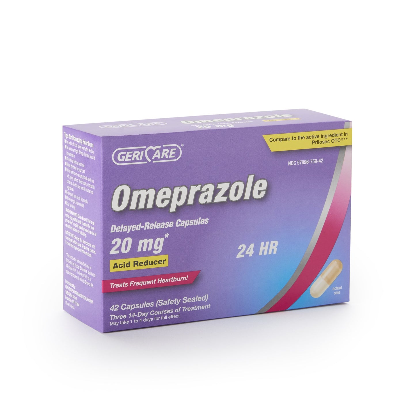 OMEPRAZOLE CAP 20MG 42/BX DELAYED RELEASE 24BX/CS