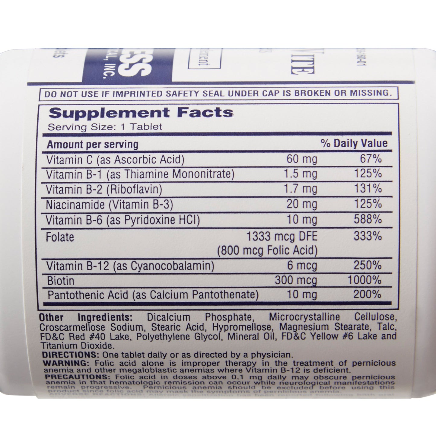 RENA-VITE, TAB 0.8MG (100/BT) OTC
