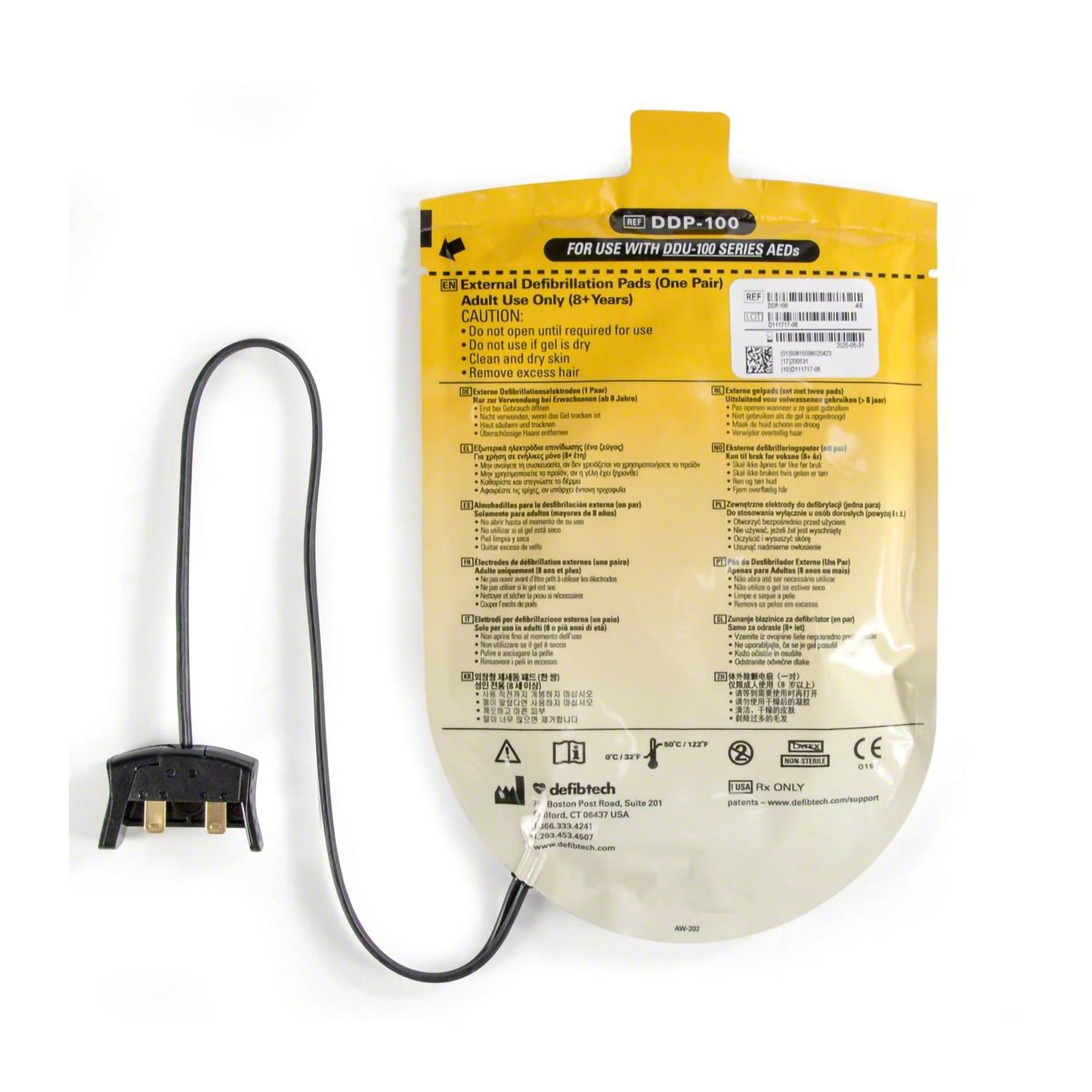 ELECTRODE, DEFIBTECH LIFELINE DDP-100 ADLT