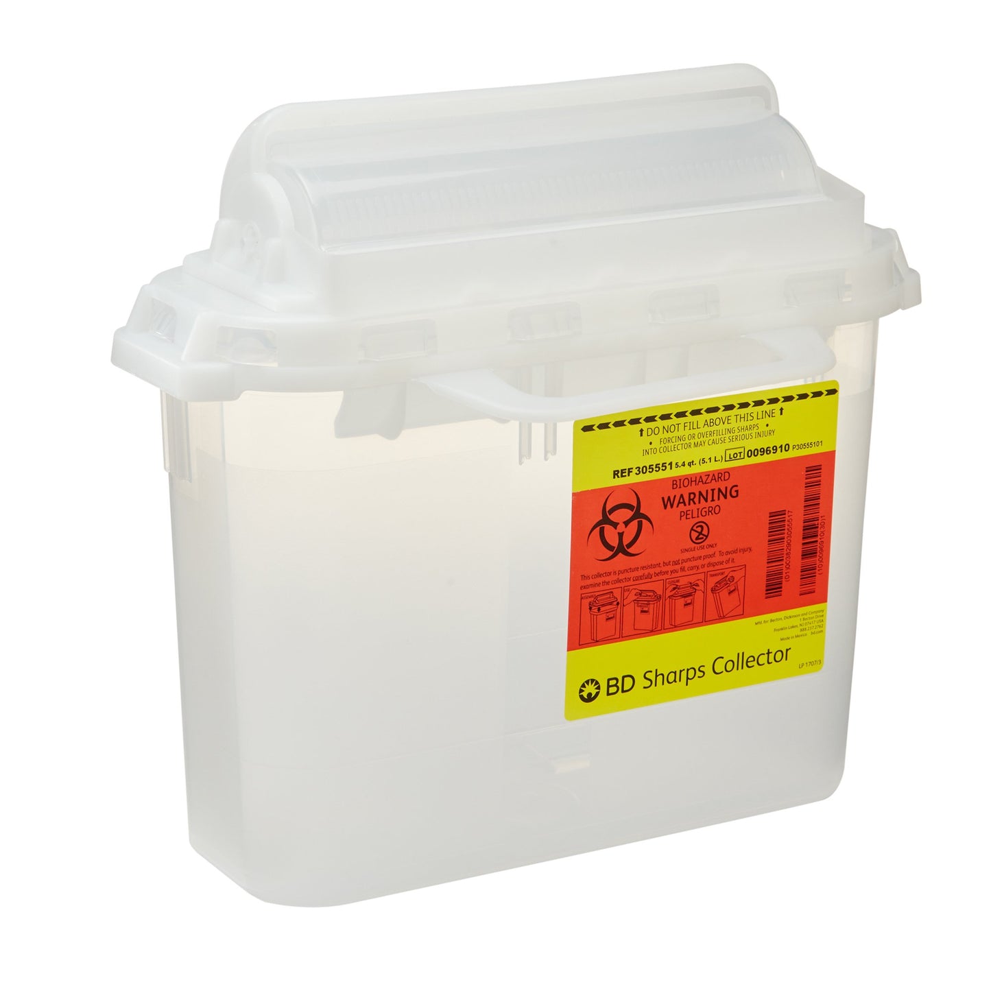 CONTAINER, SHARPS CLR 5.4QT (20/CS)