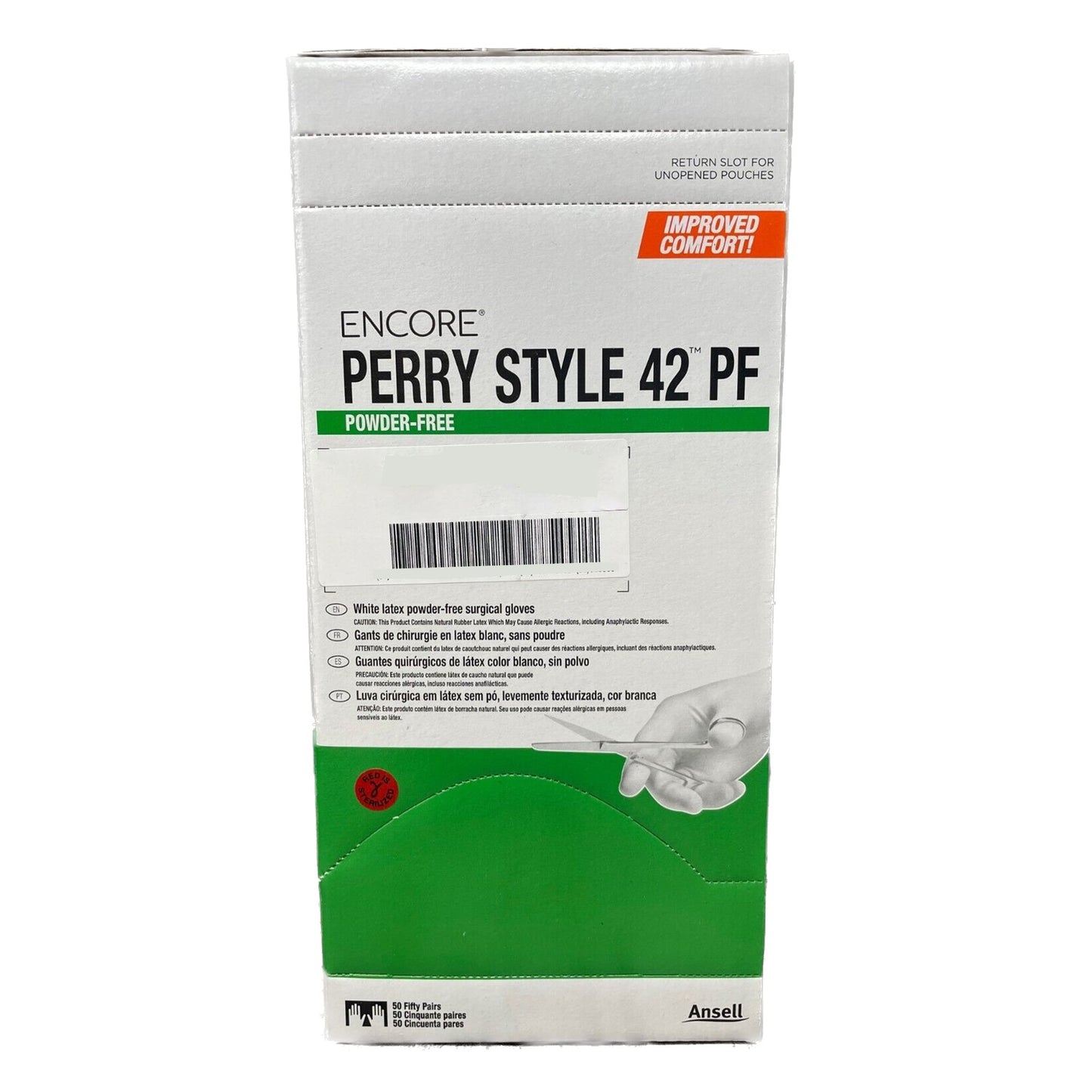 GLOVE, SURG LTX 8.0 STR2 SMTH (50PR/BX 4BX/CS)
