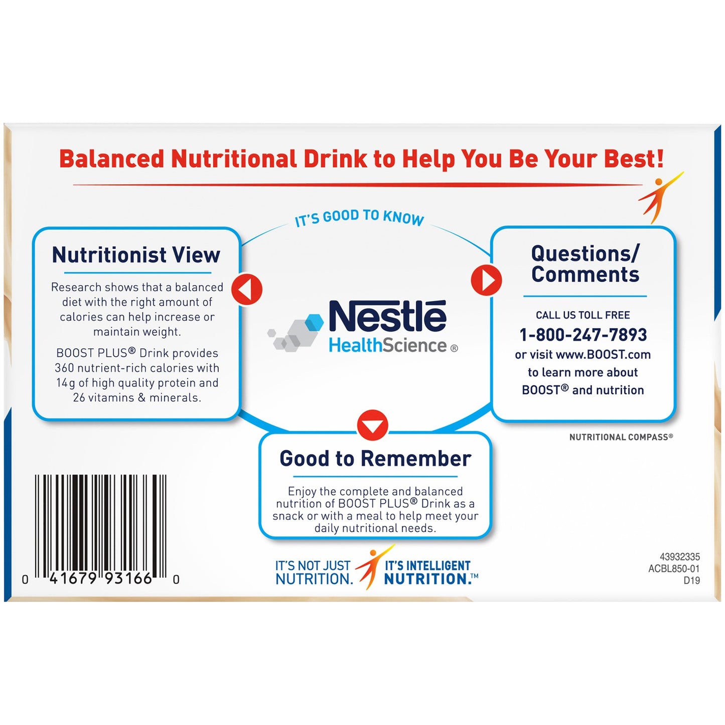 BOOST PLUS, VERY VANILLA 8OZ RETAIL (6/PK 4PK/CS)