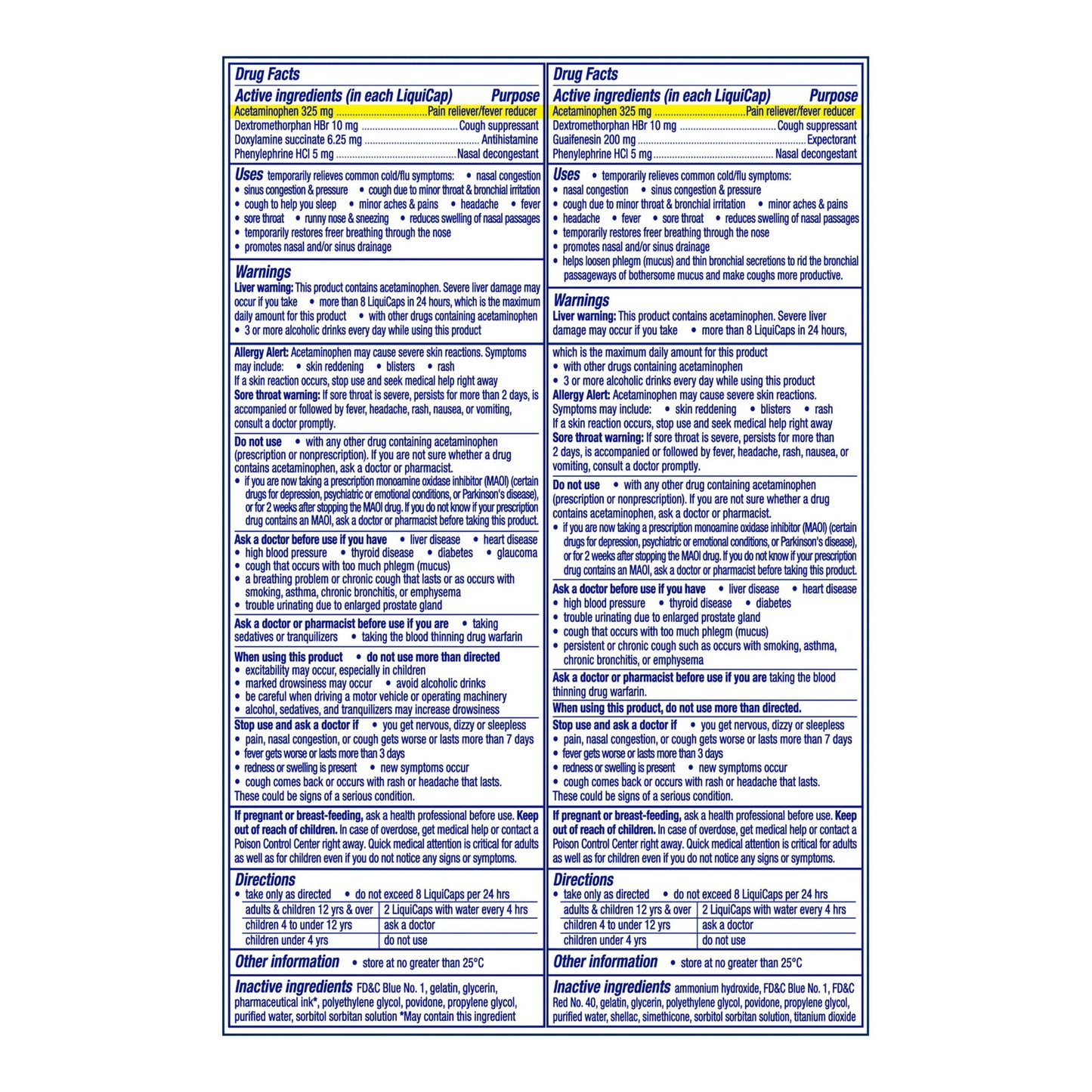 DAYQUIL/NYQUIL, LIQ CAP VICKS SEVERE COLD & FLU (24/CT)