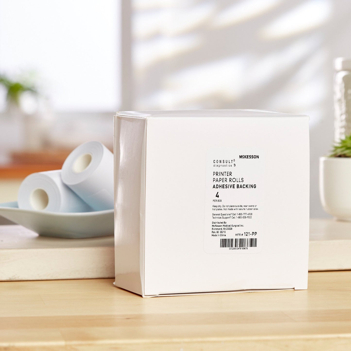 PAPER, THERMAL ADHSV F/121-120ANLYZ (4/BX 50BX/CS)