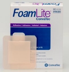 DRESSING, WOUND ADH FOAM LITE 10CMX10CM (10/BX)