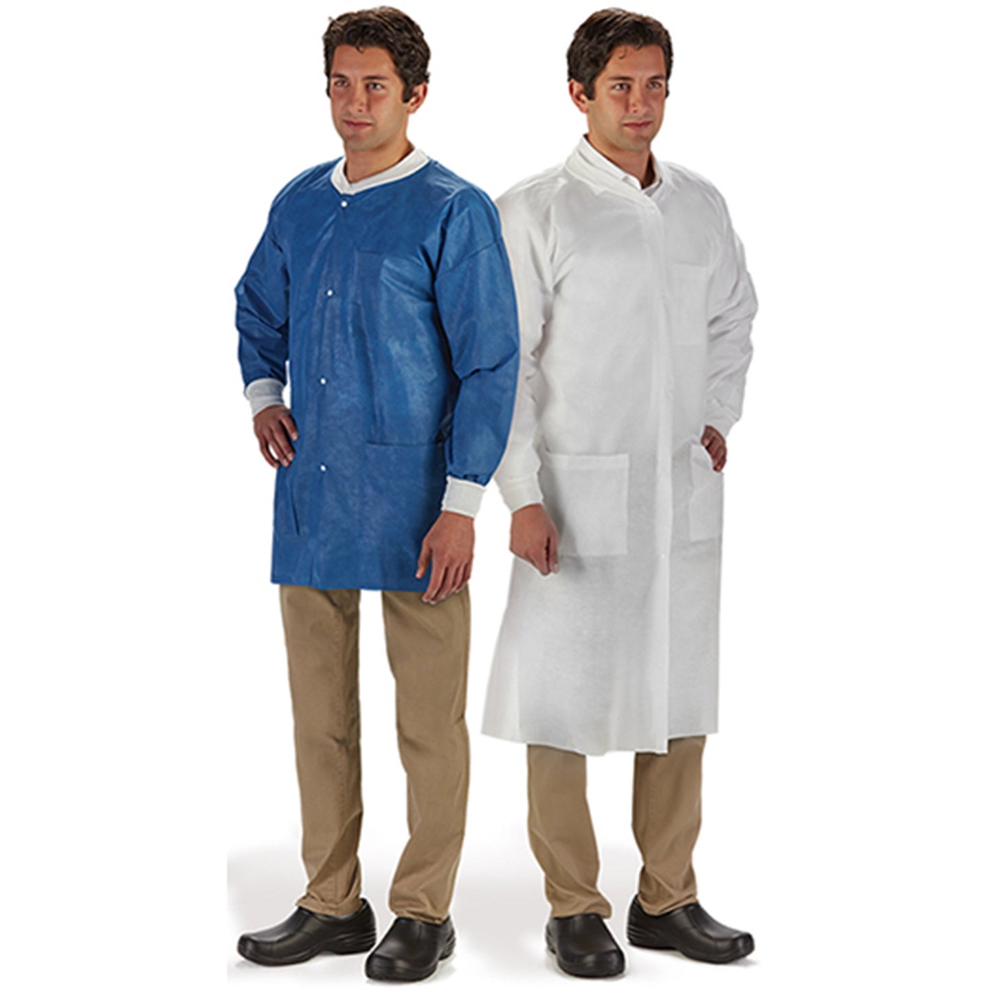 JACKET, LAB LABMATES 3PCKT COLLAR CUFFS BLU 2XLG (10/BG)