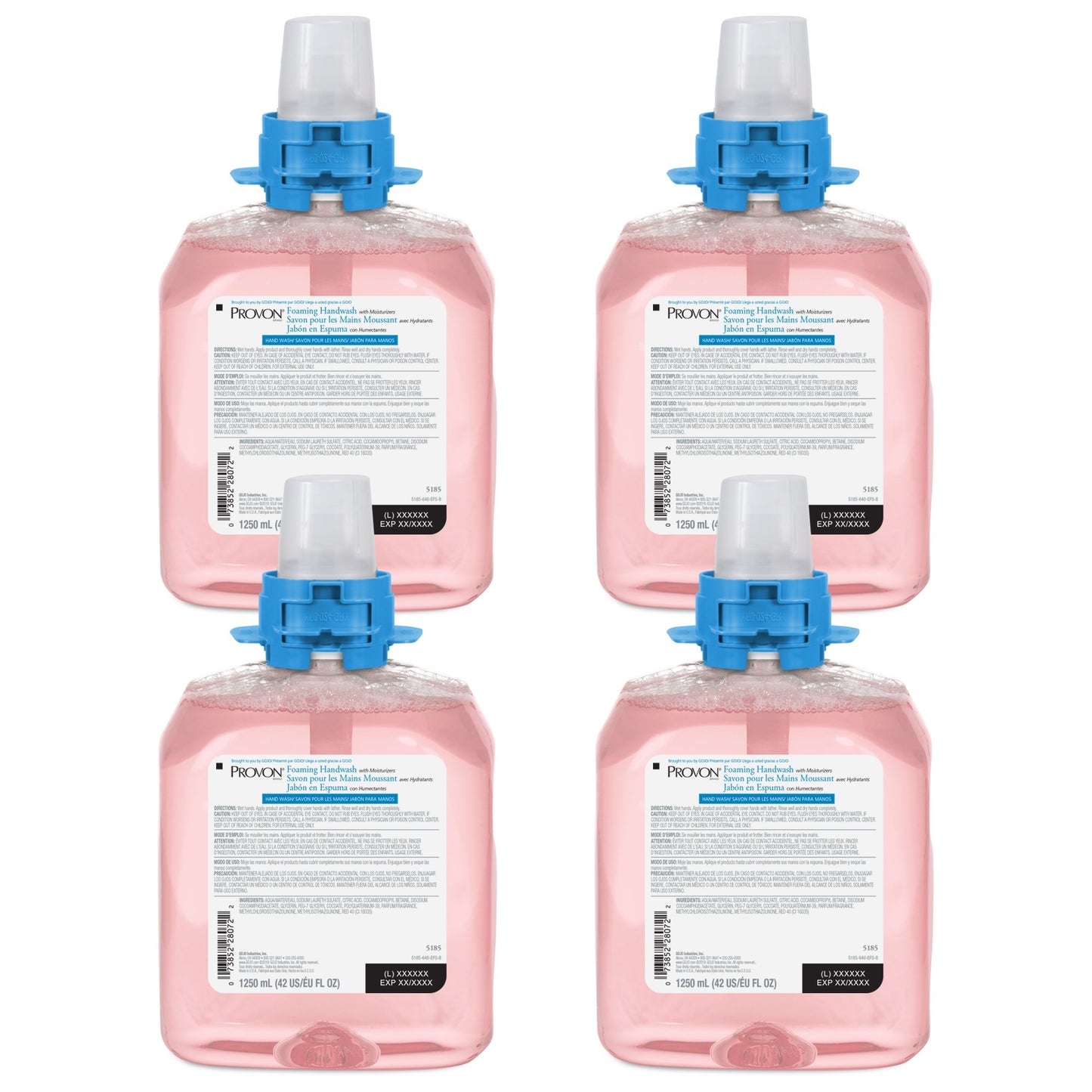 HANDWASH, FOAMING W/MOIST 1250ML (4/CS)