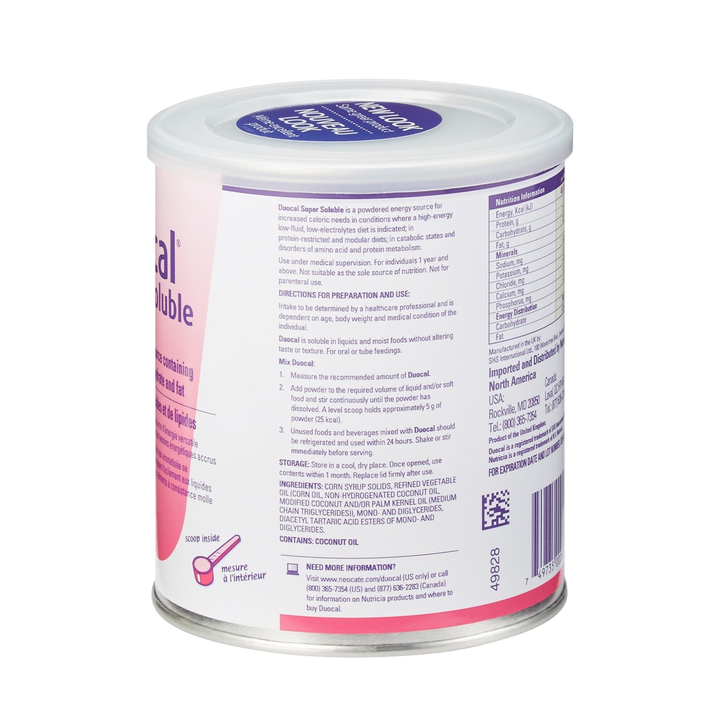 SUPER SOLUBLE DUOCAL, PDR UNFLV 14OZ 400GM (6/CS)
