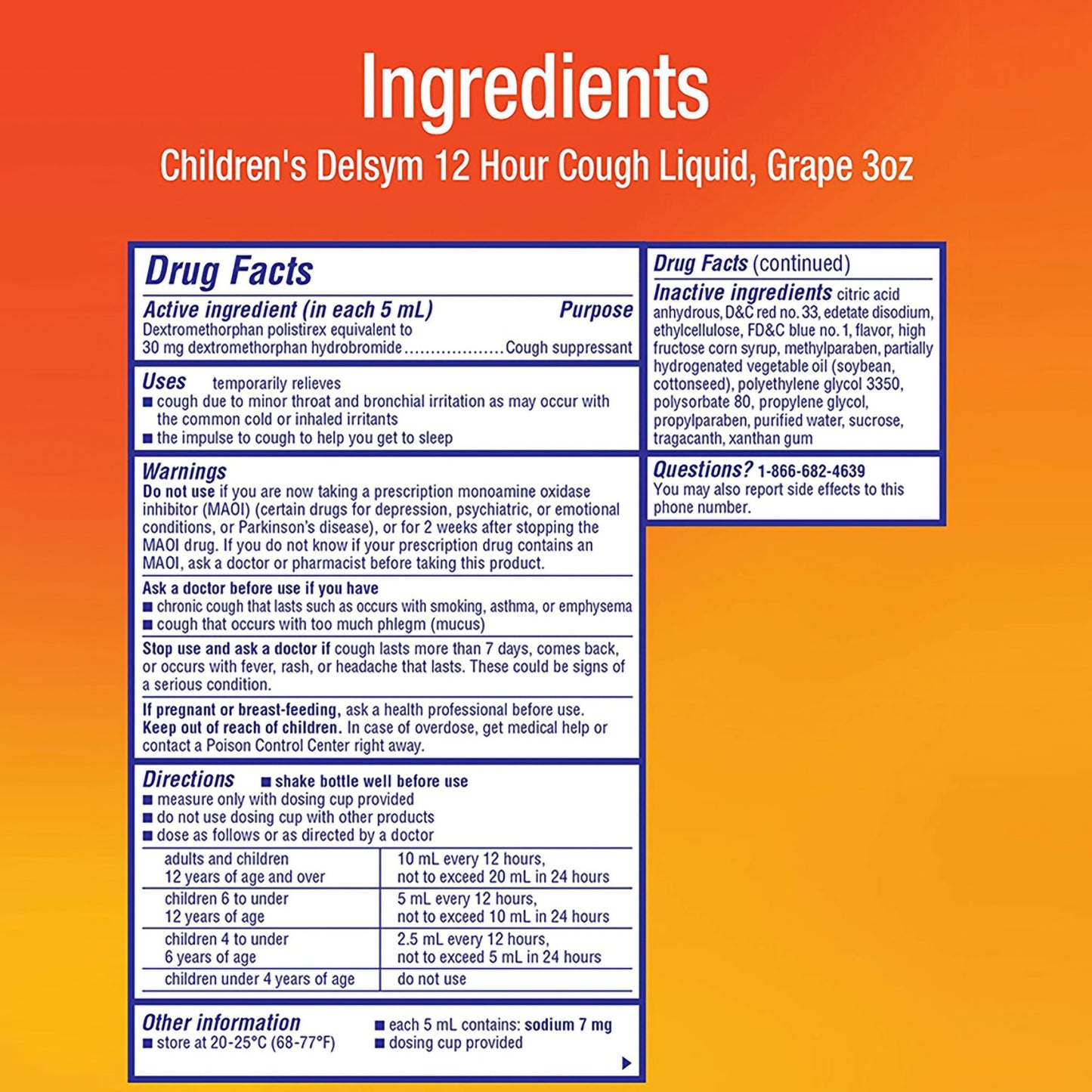DELSYM, LIQ CHLD 30MG/5ML GRA PR 3OZ