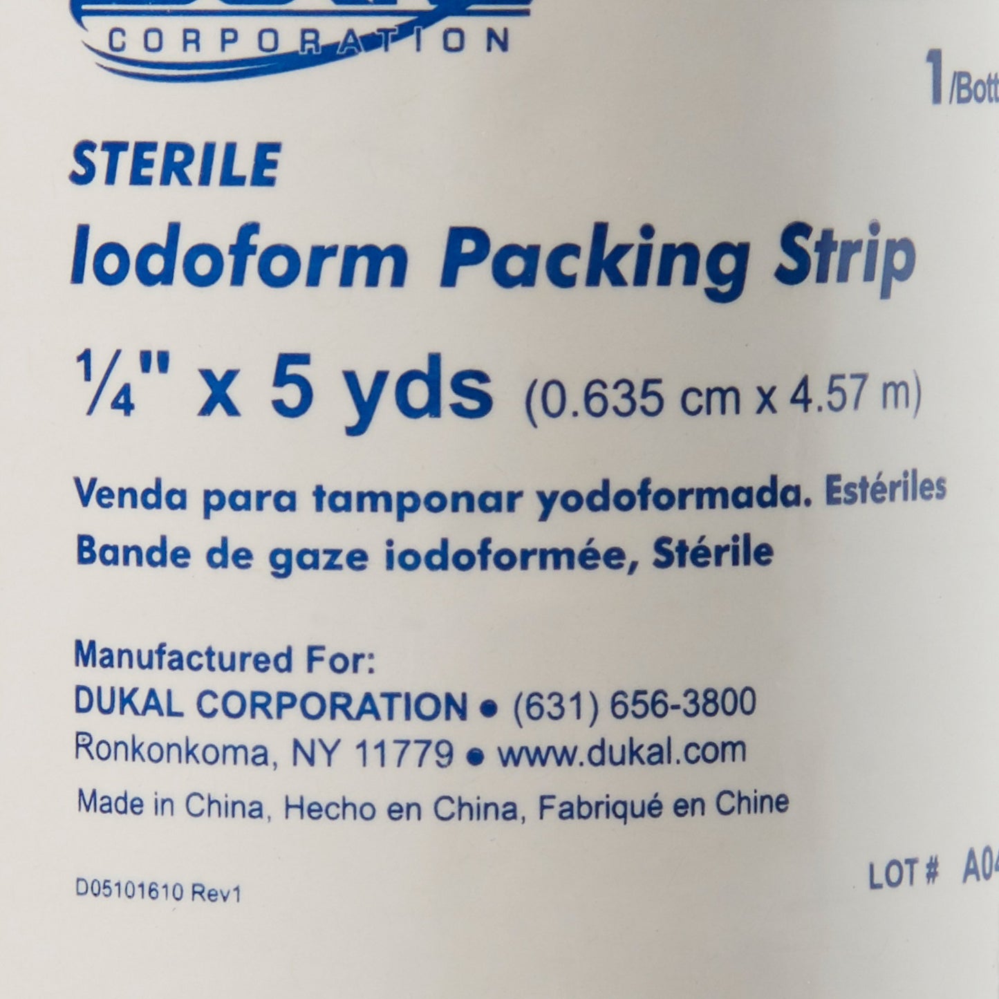 PACKING STRIP, IOD 5% STR 1/4"X5YDS ALBA
