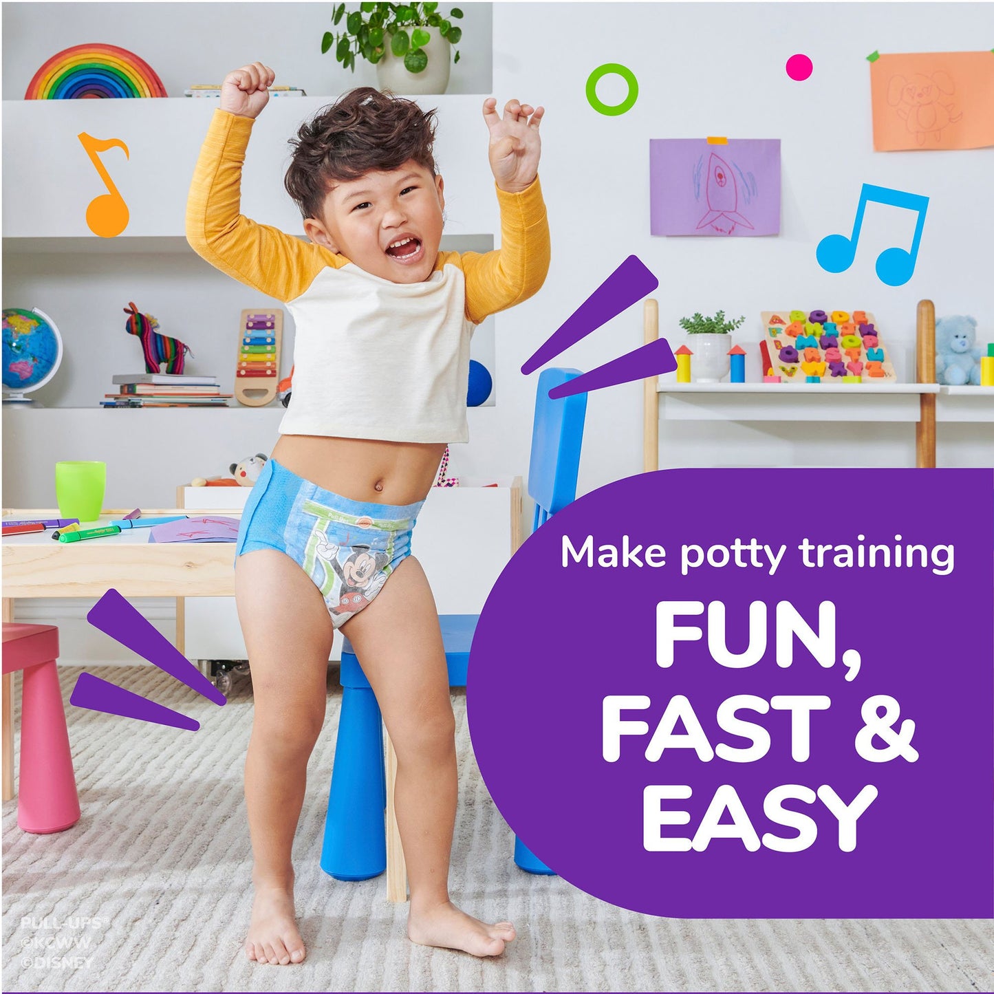 PANTS, TRAINING PULL-UPS LEARNING DESIGN BOY 3T-4T (20/PK 4P