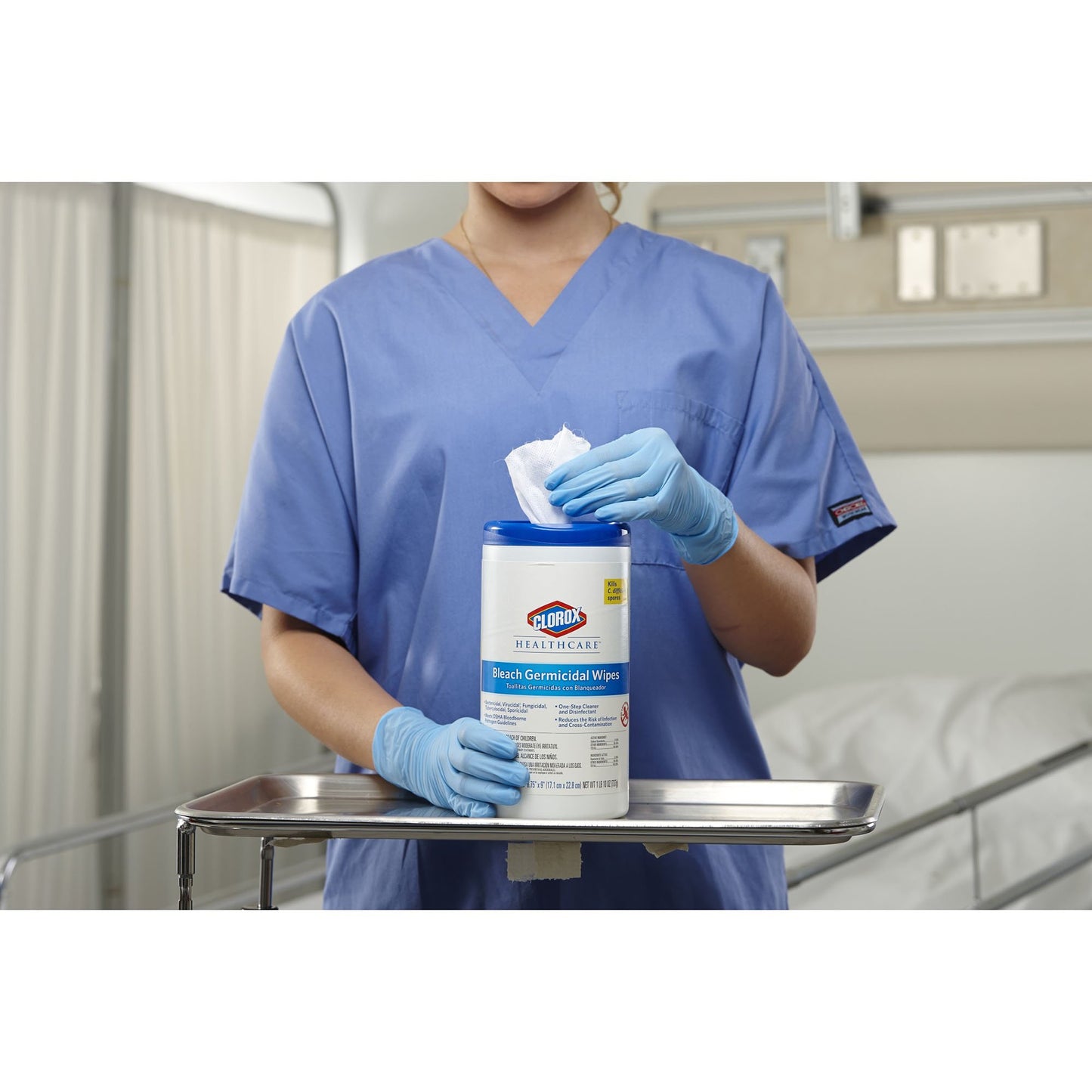 WIPE, GERMICIDAL CLOROX 6.75"XX9" 70/CT (6CT/CS) SALFLD