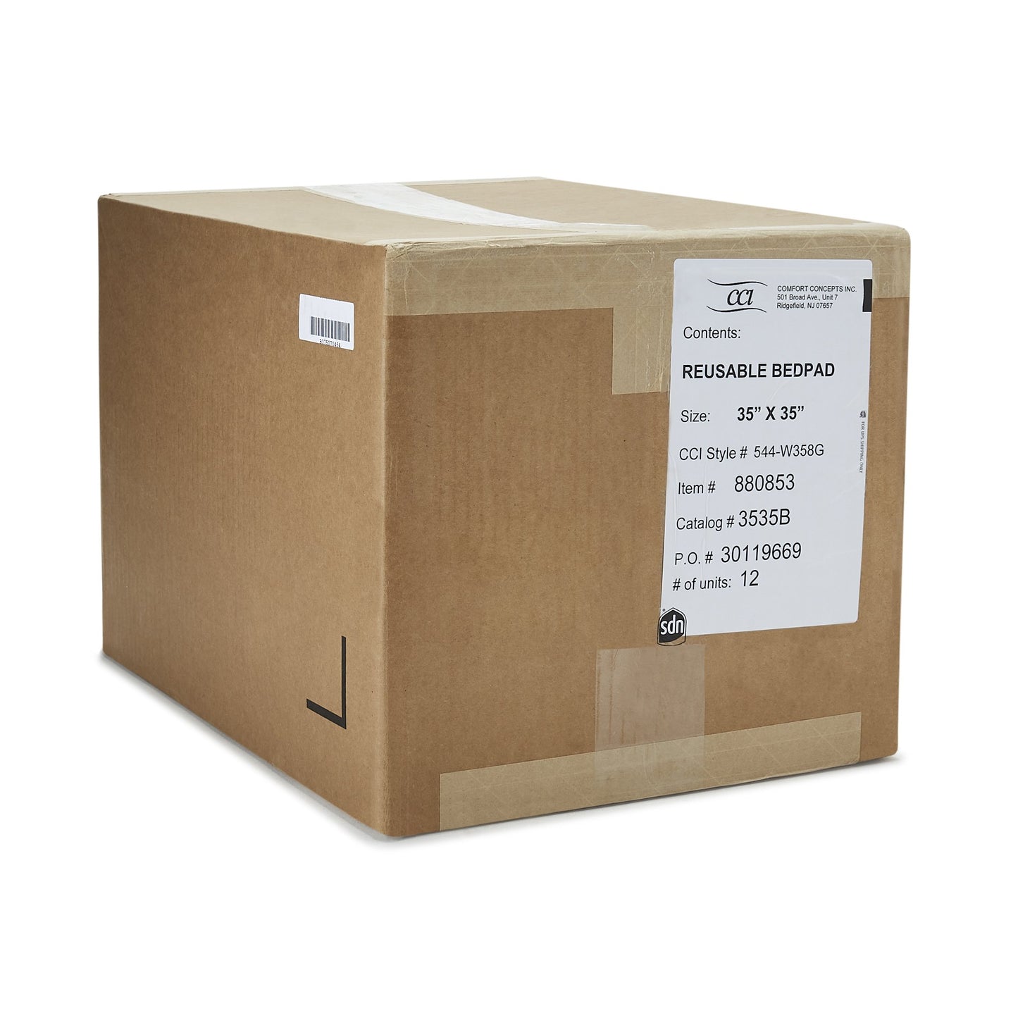 PAD, BED RUSBL BULK 35X35 (1 2/DZ)