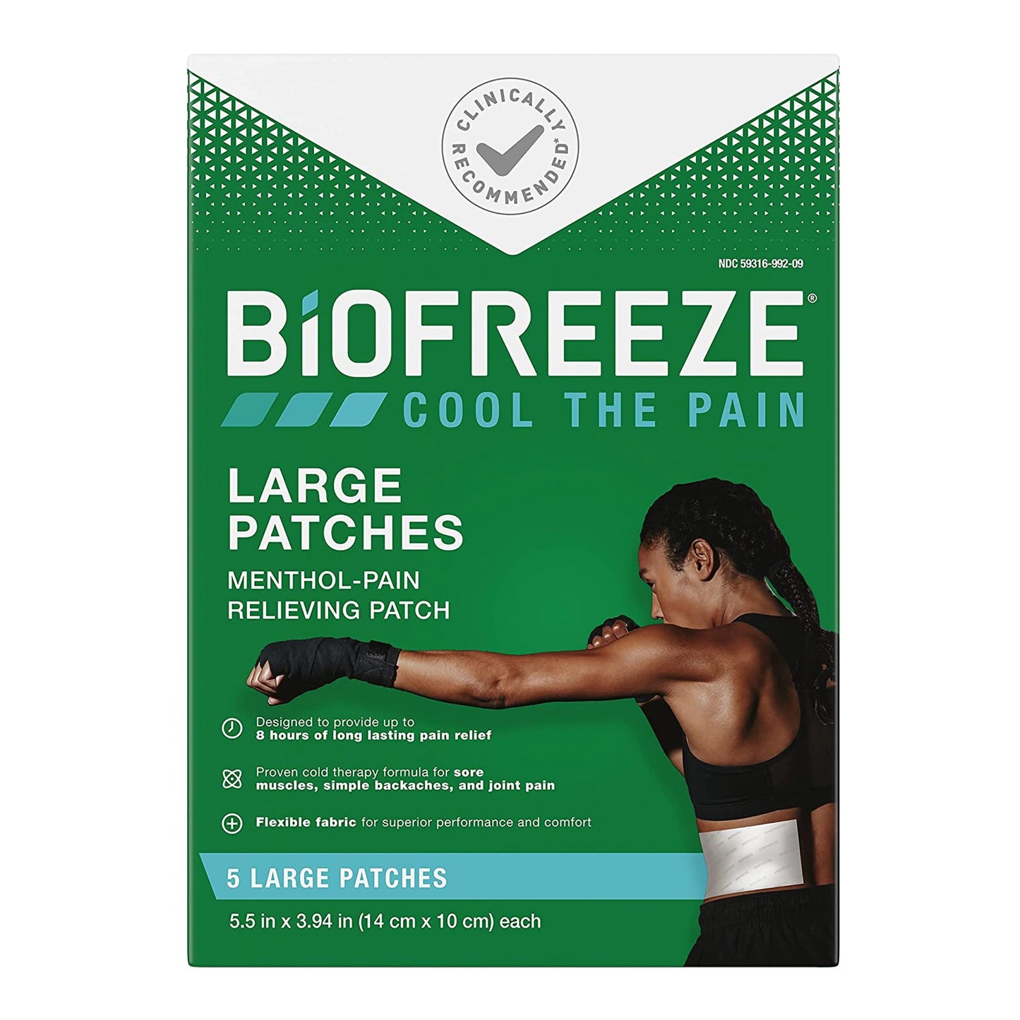 BIOFREEZE PRO, PATCH PAIN RELIEVING (5/BX 24BX/CS)