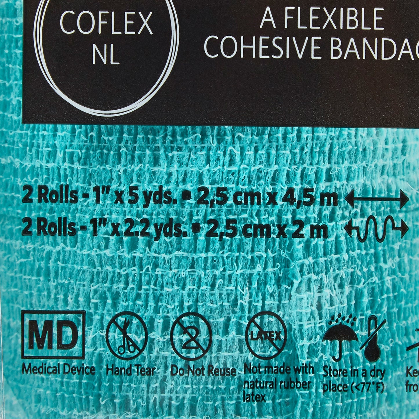 BANDAGE, COFLEX LF RAINBOW PK 1"X5YDS (30/CS)