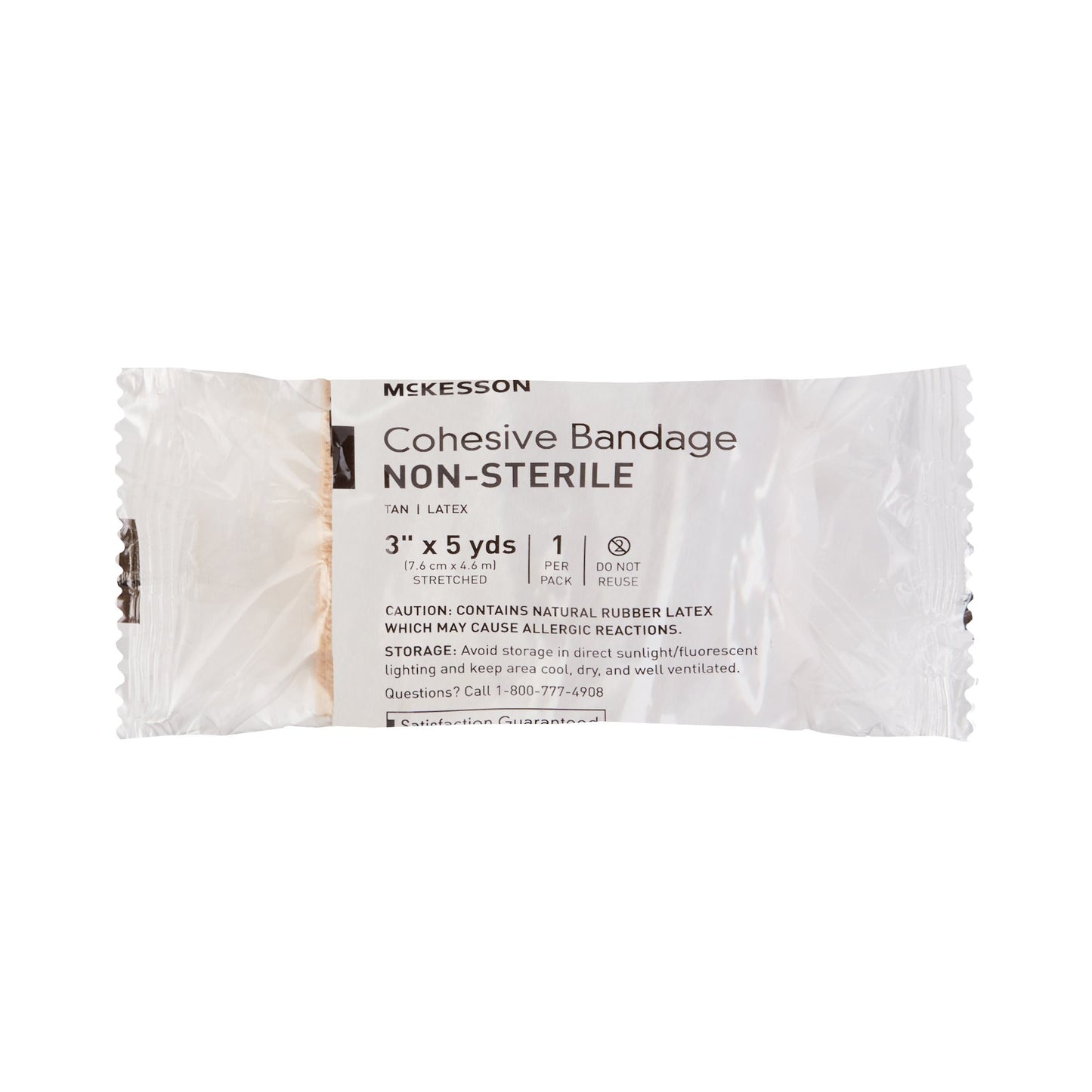 BANDAGE, COHESIVE N/S TAN 3" (24PK/CS)