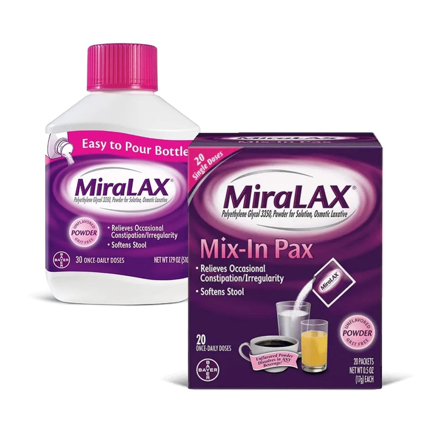 MIRALAX SACHET, PWD 17GM (24/BX) 9SCHRN
