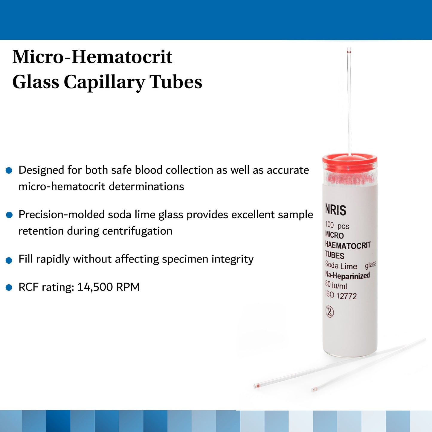 TUBE, CAPILLARY SODHEP RED 75UL GLS (100/VL 10VL/BX)
