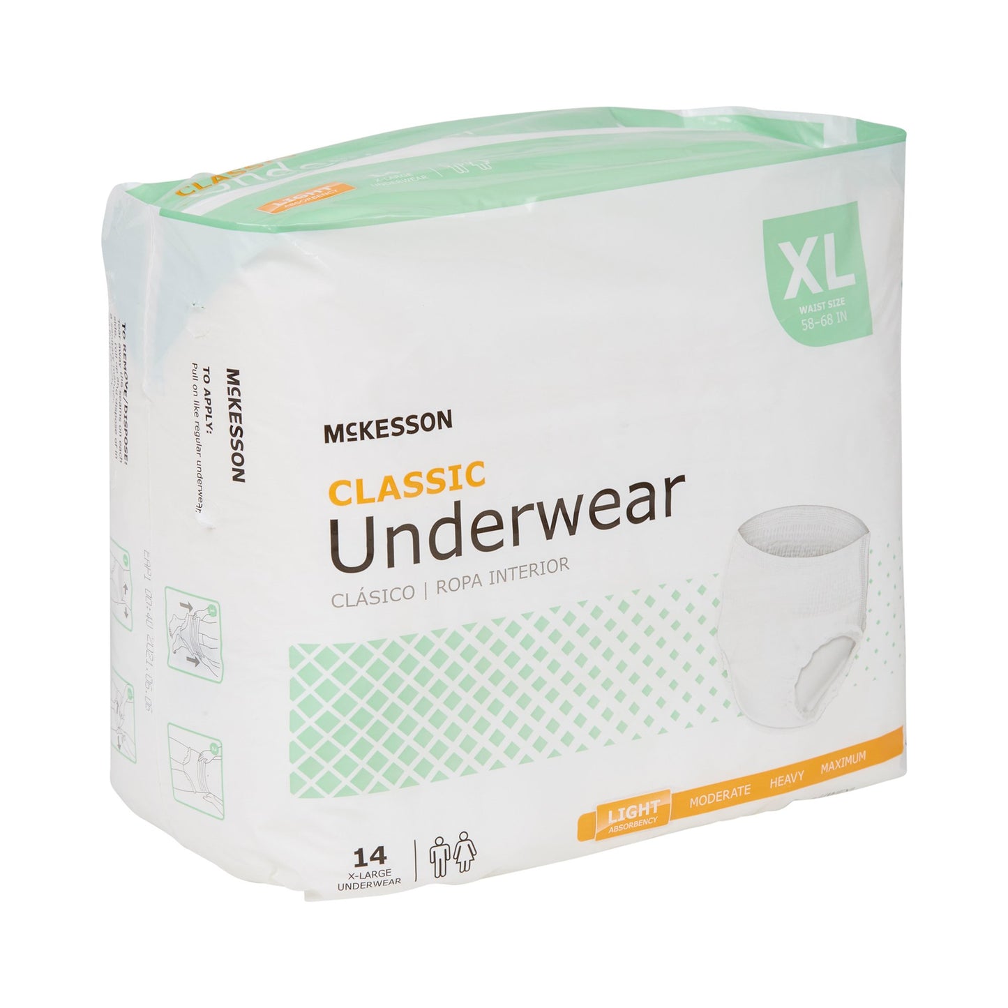 UNDERWEAR, CLASSIC XLG 58-68 (14/BG 4BG/CS)