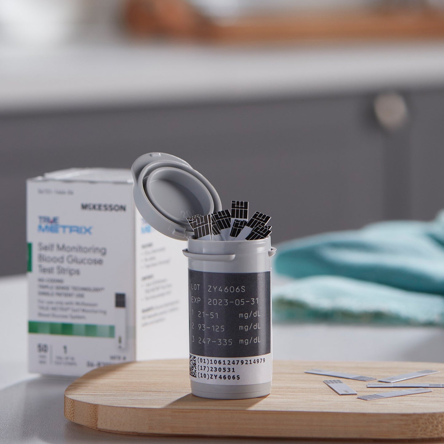 STRIPS, BLD GLUC TRUEMETRIX SNGL PT (50/BX 24BX/CS