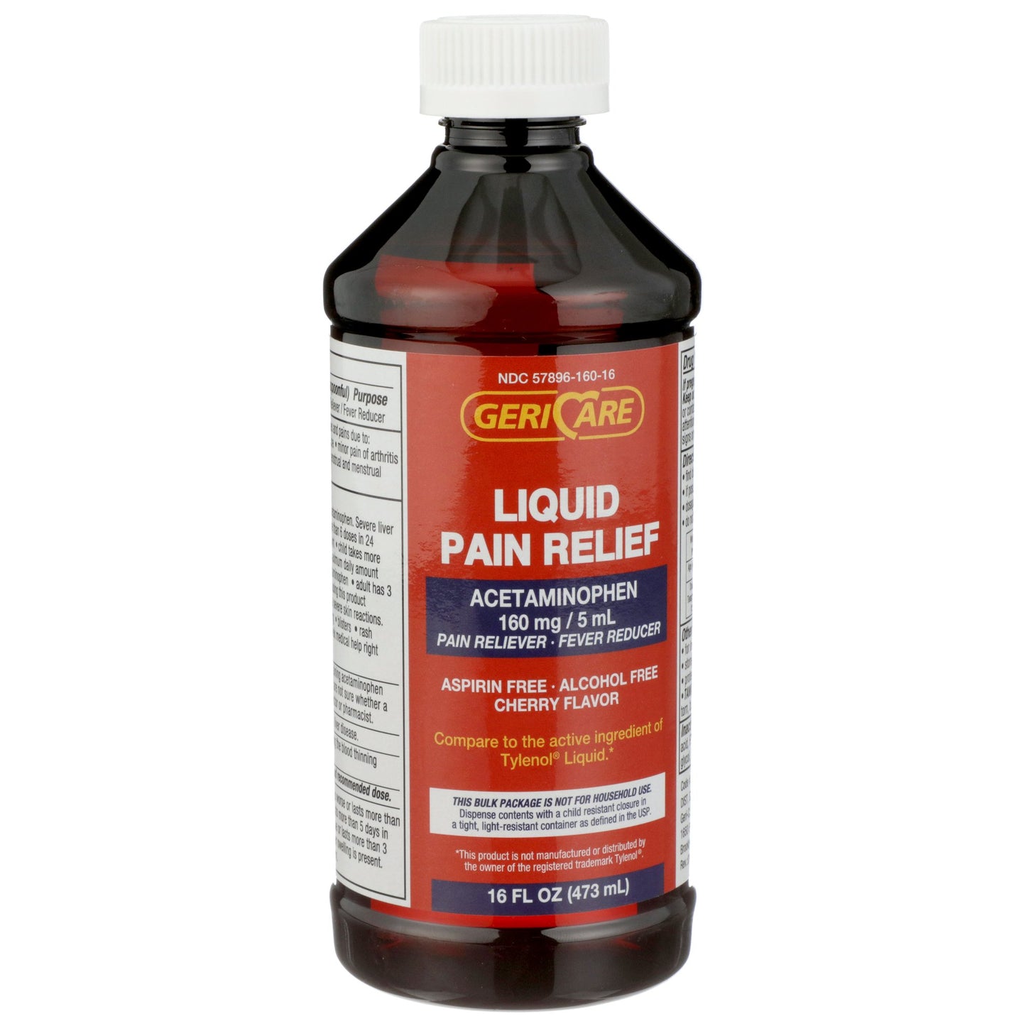 ACETAMINOPHEN LIQ 160MG/5ML CHERRY ELX AF 16OZ 12/CS