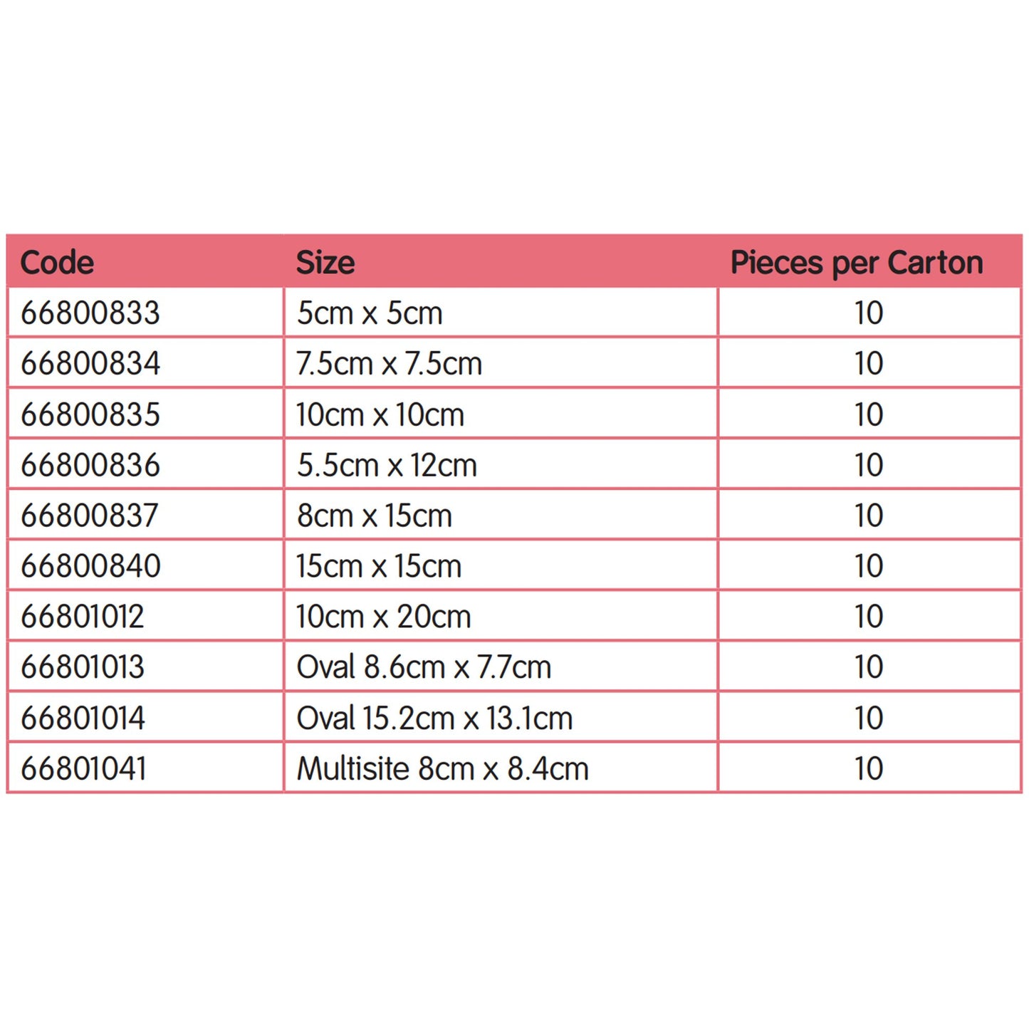 DRESSING, ALLEVYN BRDR LT 3X3"(10/BX 6BX/CS)